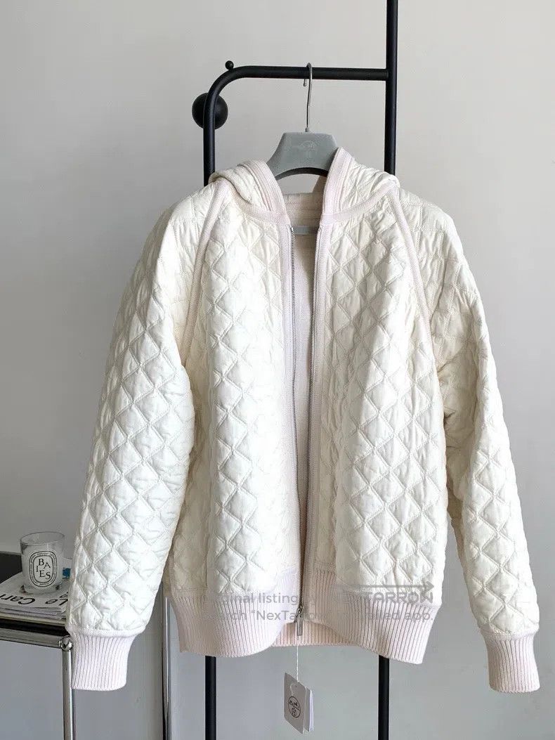 Hermes Hermes Women's reversible down/wool jacket, white Size S / US 4 / IT 40 - 1 Thumbnail