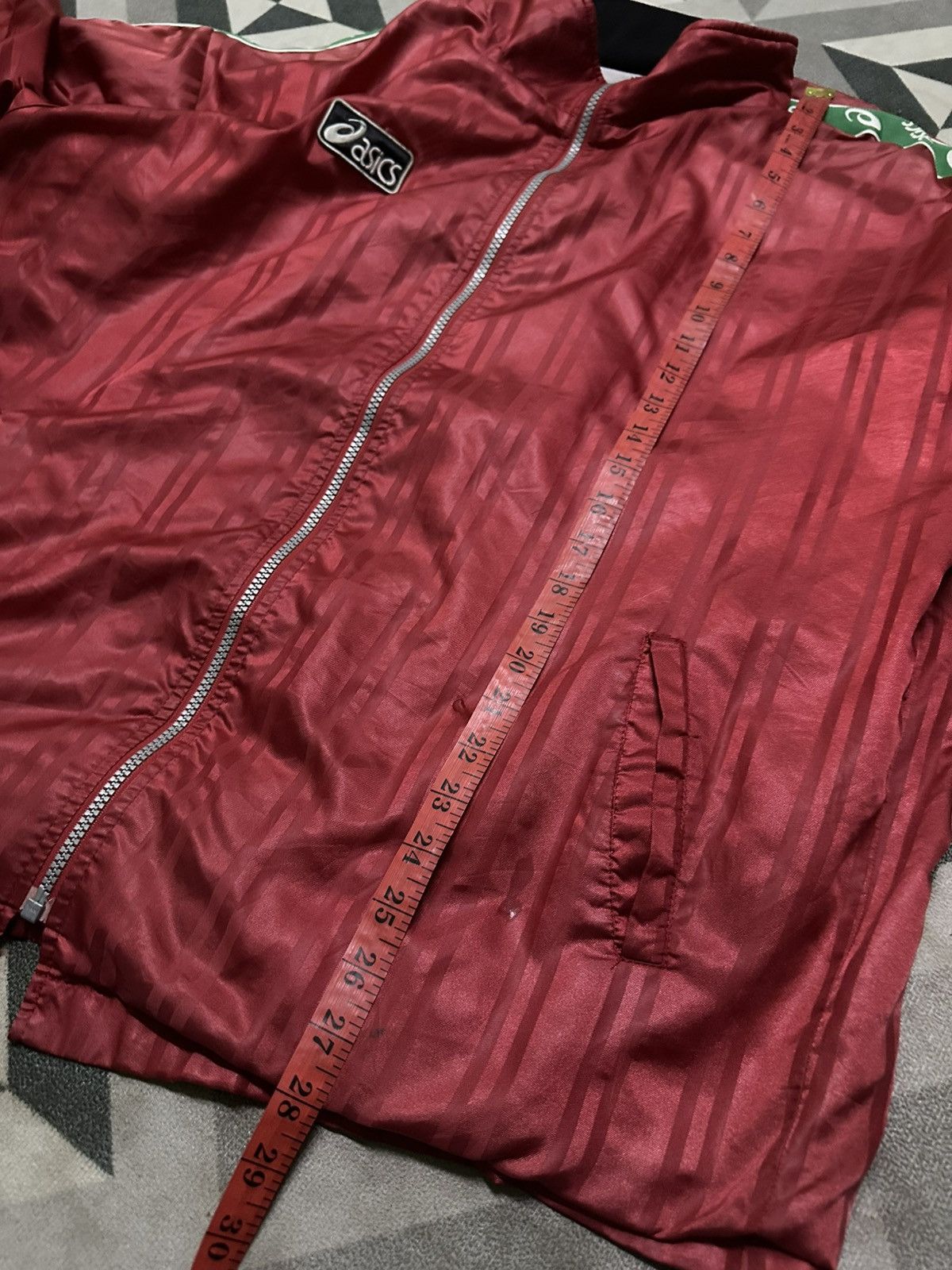 Asics Vintage 90s Asics zipper track jacket side tape Size US L / EU 52-54 / 3 - 7 Thumbnail