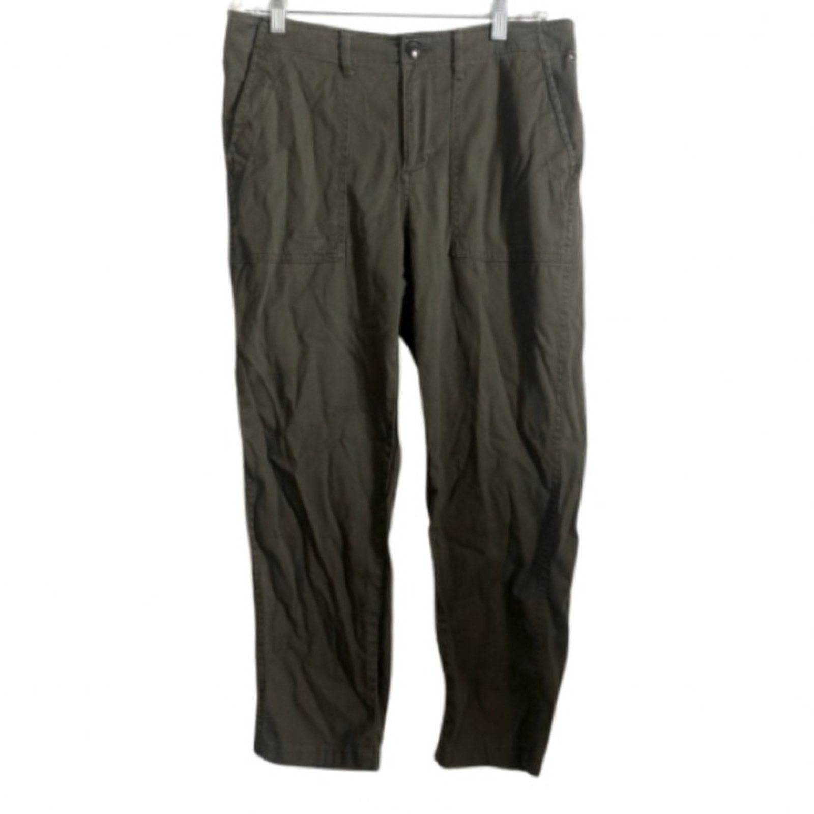 Tommy Hilfiger Tommy Hilfiger Green Cargo Straight Cotton Trouser Pants Size 31" - 1 Thumbnail