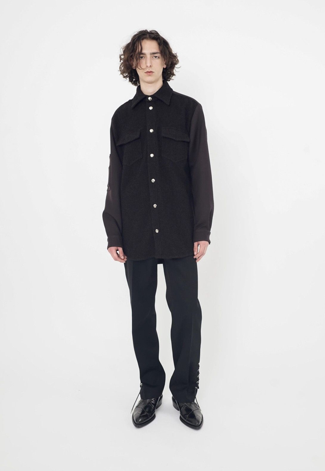 Namacheko New With Tags FW24-25 MA-1 Shirt in in Black Size US L / EU 52-54 / 3 - 1 Thumbnail