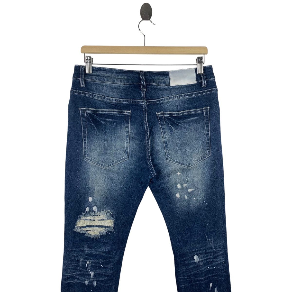 If Six Was Nine × Japanese Brand CAVARIA Distressed skinny jeans Size 31" - 16 Thumbnail