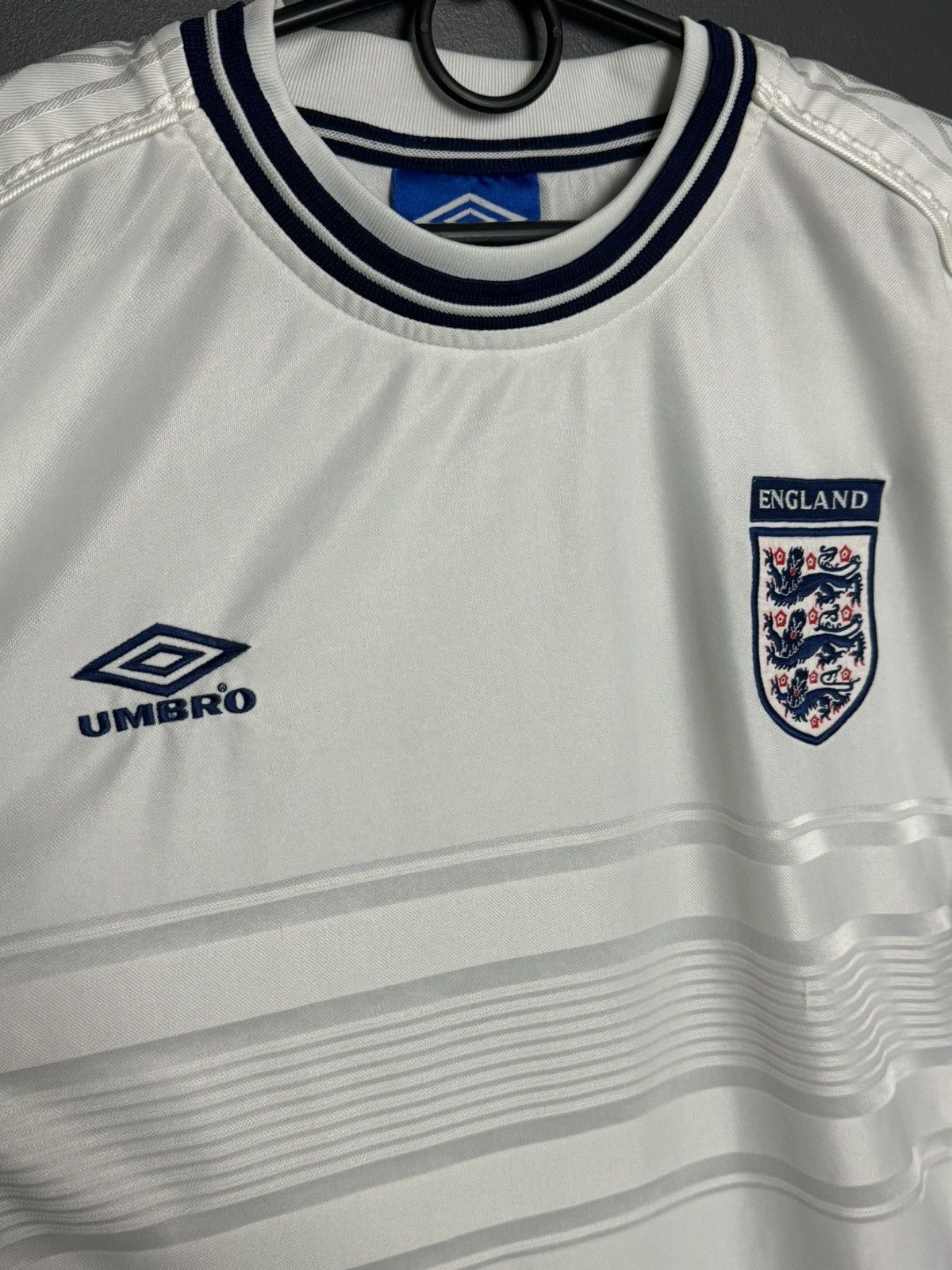 Umbro England National Team 99/01 Home Football Jersey T-Shirt Size US L / EU 52-54 / 3 - 3 Thumbnail