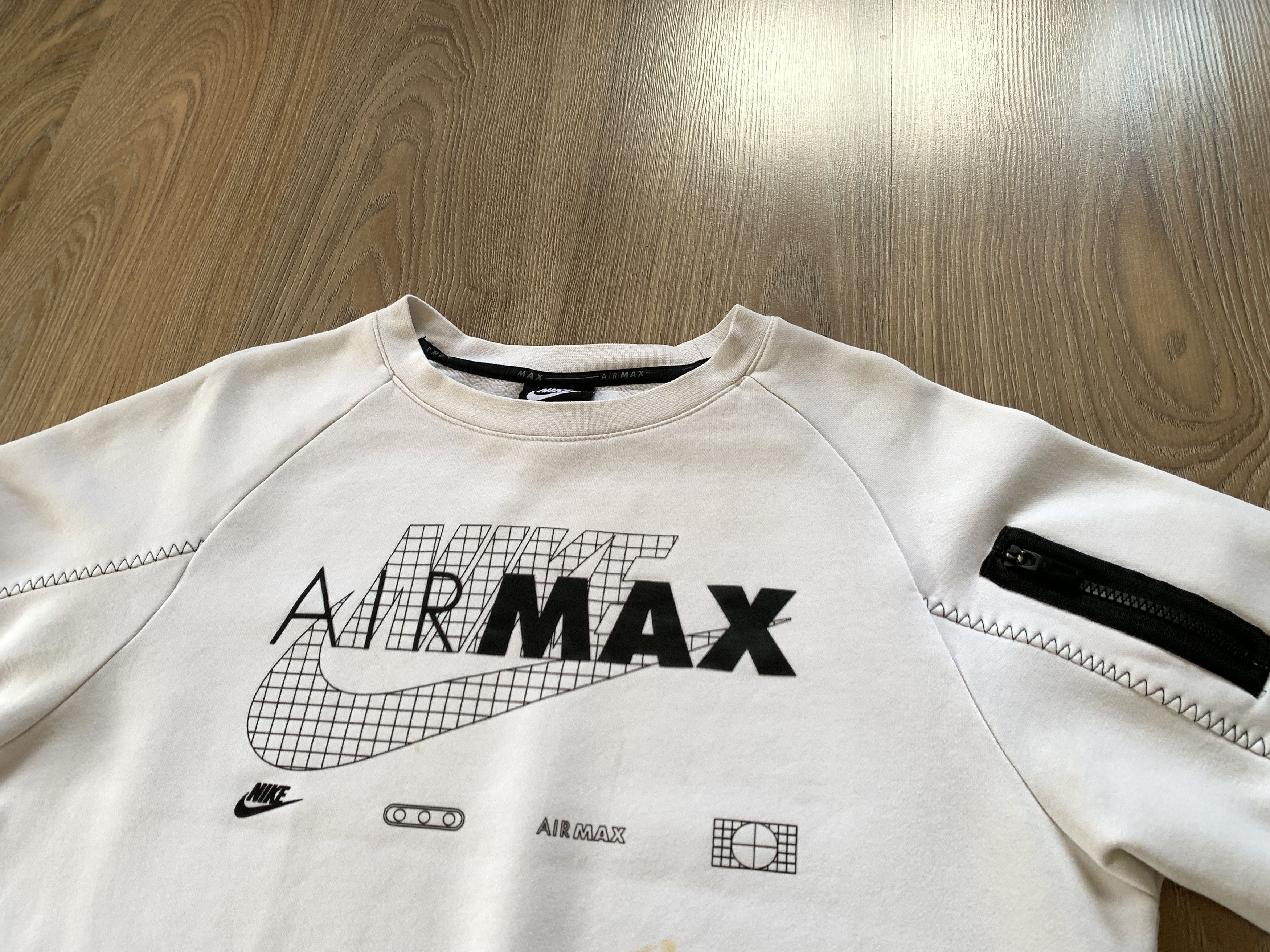 Nike White Nike Air Max Sweatshirt Size US M / EU 48-50 / 2 - 4 Thumbnail