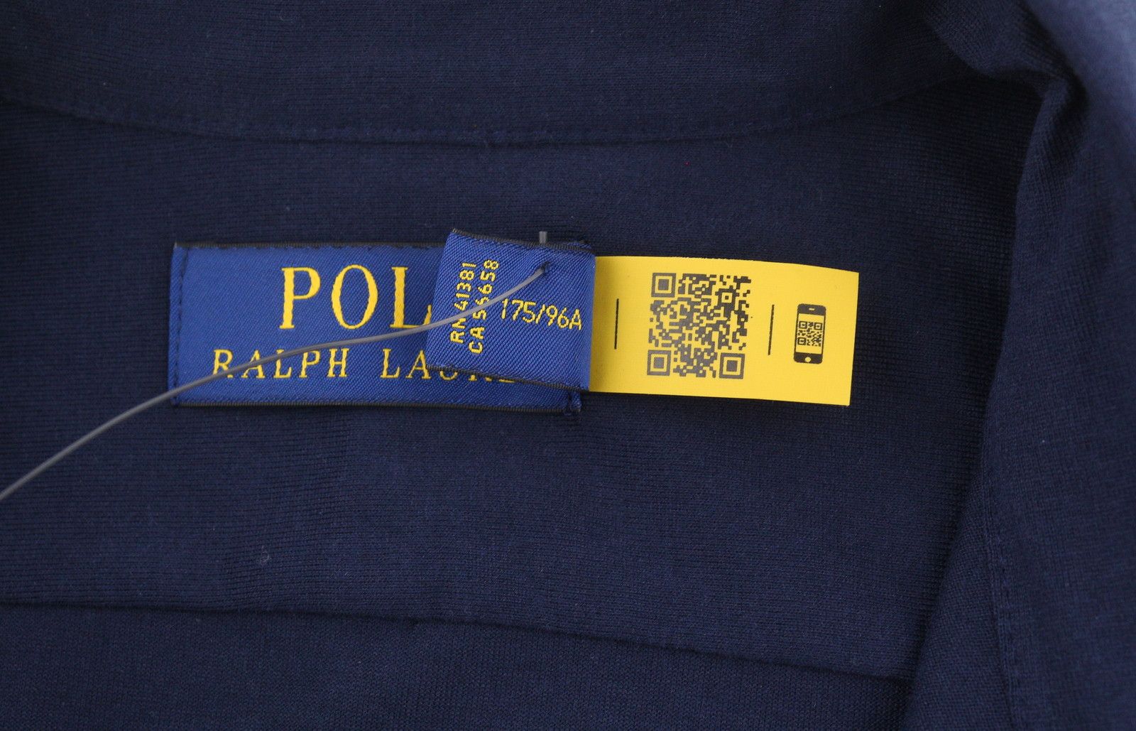 Ralph Lauren M Dark Blue Cutaway Button-Up Embroidered Logo 86991 Size US M / EU 48-50 / 2 - 7 Thumbnail