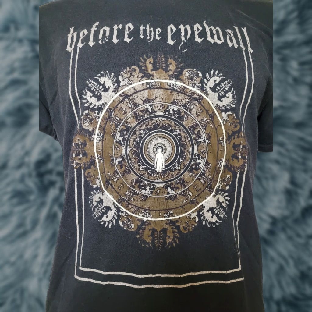 Jerzees VINTAGE Jerzees T-Shirt Black Short Sleeve Large Columbus OH Before the Eyewall Band Heavy Metal Graphic Tee Mens Size US L / EU 52-54 / 3 - 1 Thumbnail