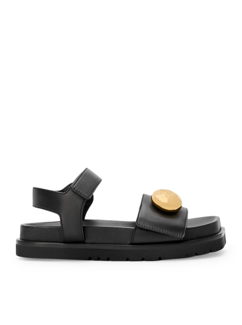 Loewe PEBBLE SANDALS WITH SOFT CALFSKIN FUSSBETT SOLE Size US 9 / IT 39 - 1 Thumbnail