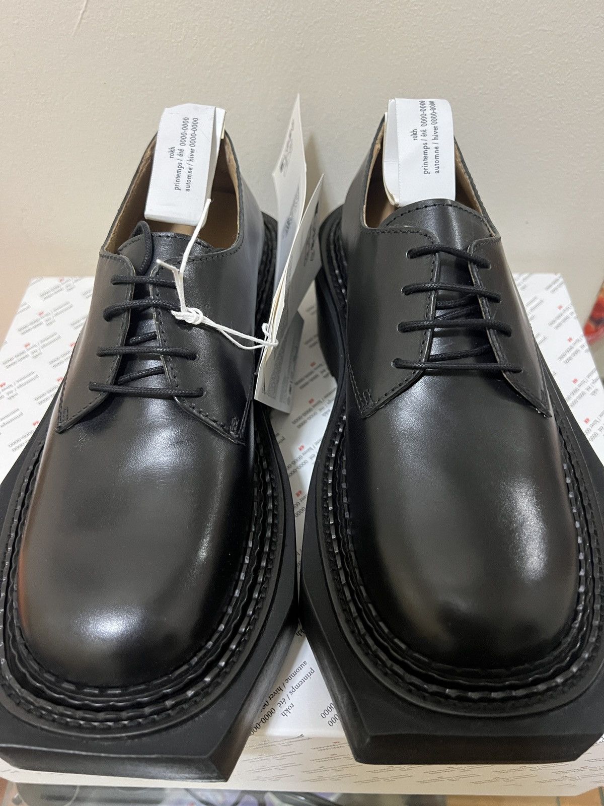 H&M × rokh rokh H&M. Platform derby shoes in leather Size US 7 / EU 40 - 5 Thumbnail