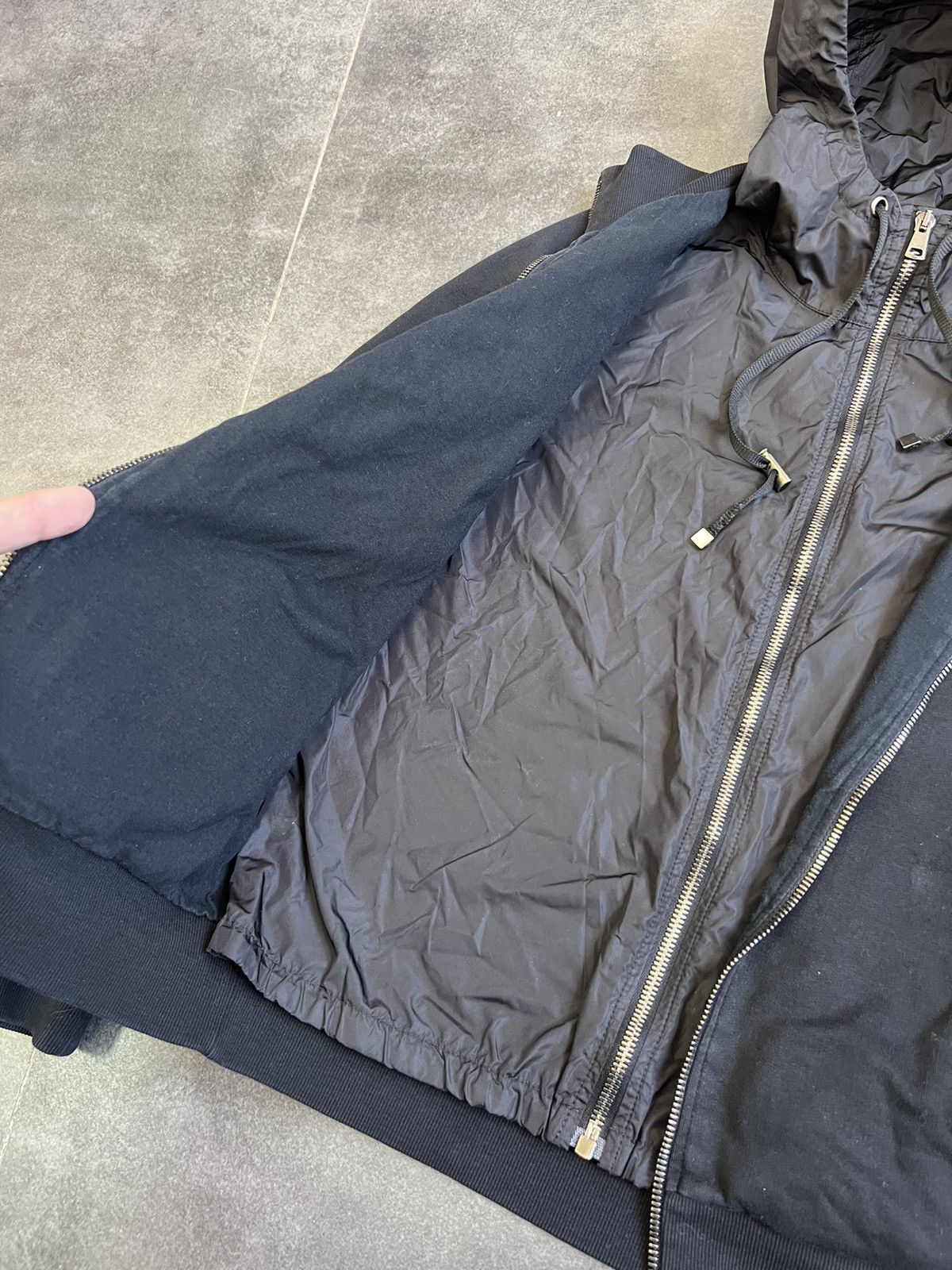 Tom Ford Vintage Gucci Tom Ford two layered zip hoodie logo jacket Size S / US 4 / IT 40 - 6 Thumbnail