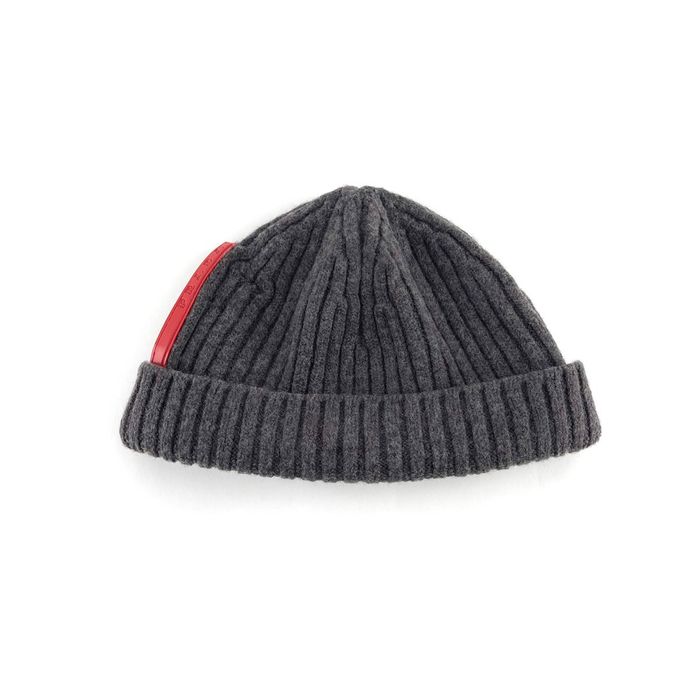 Prada Prada Linea Rossa Logo Vintage Sport Wool Knit Beanie Hat