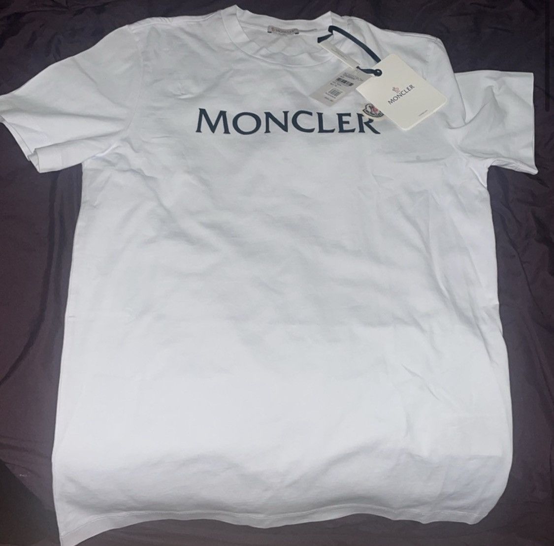 Moncler Moncler Logo Cotton Graphic T-Shirt Size US M / EU 48-50 / 2 - 4 Thumbnail