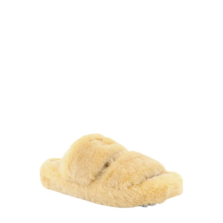 Celine CELINE Triomphe Shearling Beige Sandals New & Authentic (Wom Size US 6 / IT 36 - 2 Thumbnail