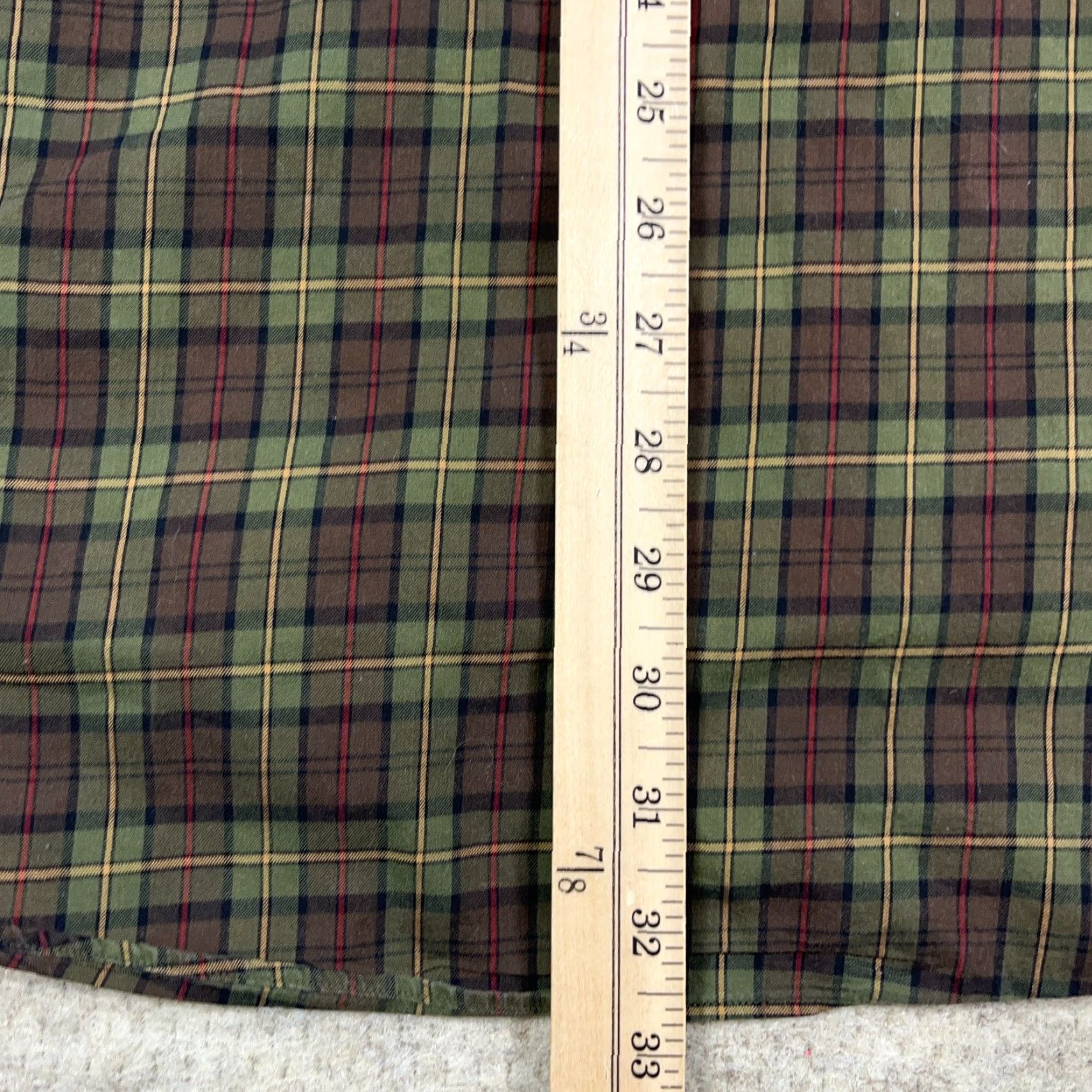 Ralph Lauren Ralph Lauren Shirt Men XL Olive Green Plaid Classic Fit Button Up Pony Colorful, Preppy, Modern Mens XXL? Size US XL / EU 56 / 4 - 7 Thumbnail