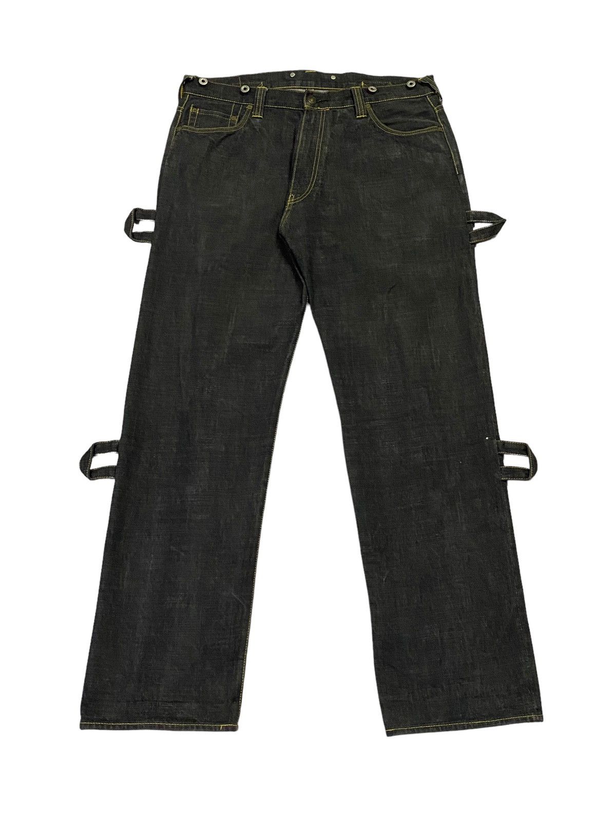 Japanese Brand × Vintage Vintage Bondage Selvedge Denim Pants Size US 36 / EU 52 - 2 Thumbnail