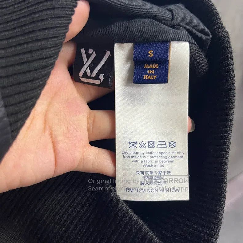 Louis Vuitton Louis Vuitton Black Logo Baseball Neck Long Sleeve Jacket Size US S / EU 44-46 / 1 - 4 Thumbnail