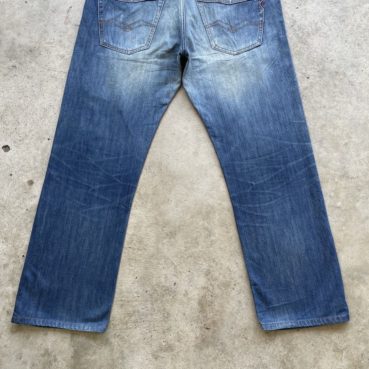 Replay Vintage Replay Jeans Distressed Stonewash Denim Faded Pants Size US 36 / EU 52 - 12 Thumbnail