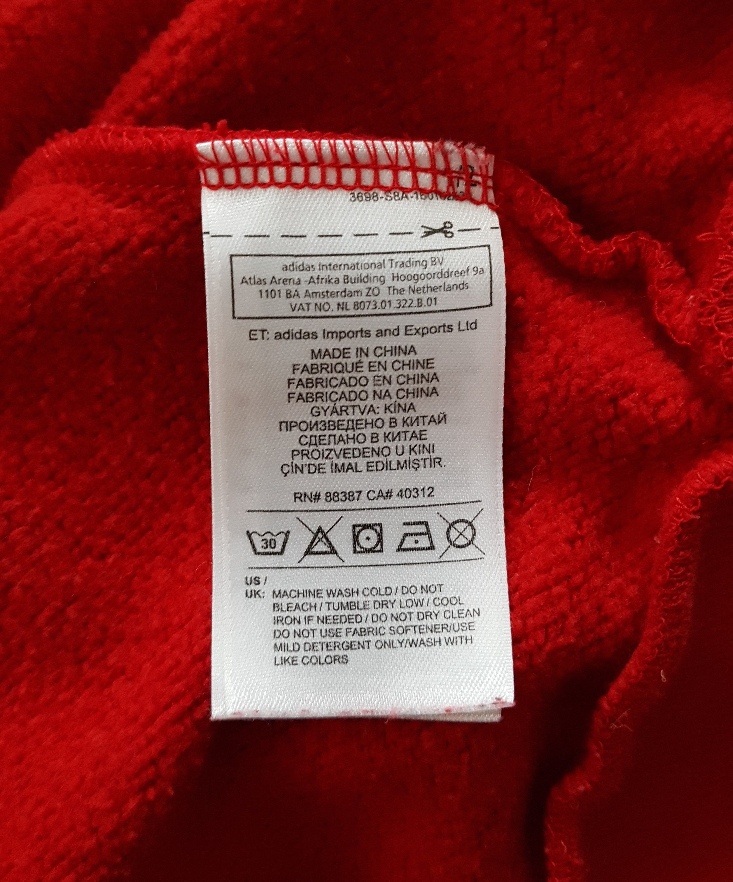Adidas Adidas Manchester United Soccer Football Sweatshirt Hoodie L Size US L / EU 52-54 / 3 - 9 Thumbnail