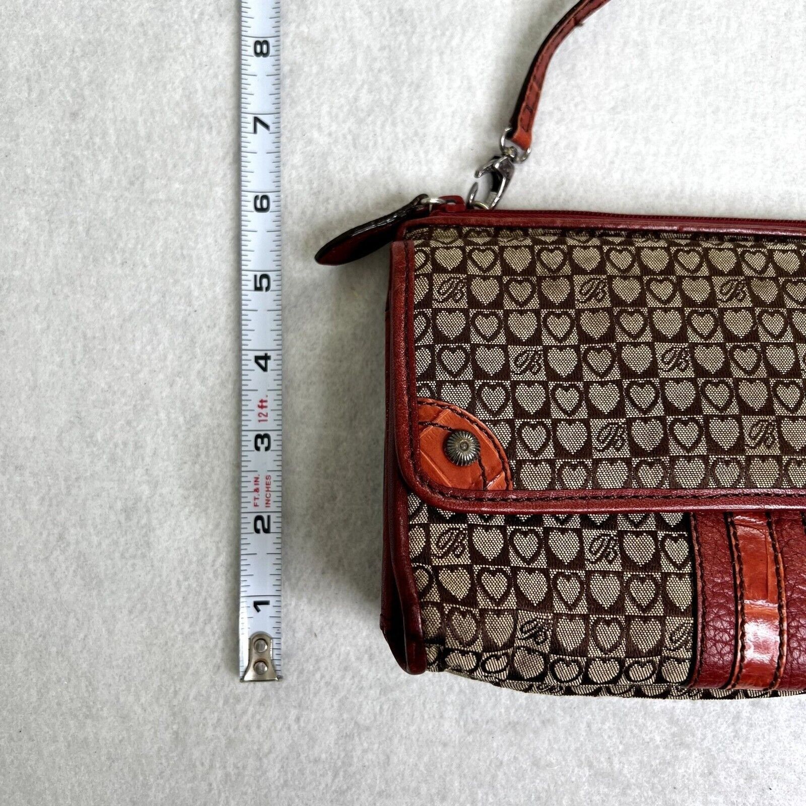 Brighton Brighton Red Patterned Crossbody Purse Size ONE SIZE - 8 Thumbnail