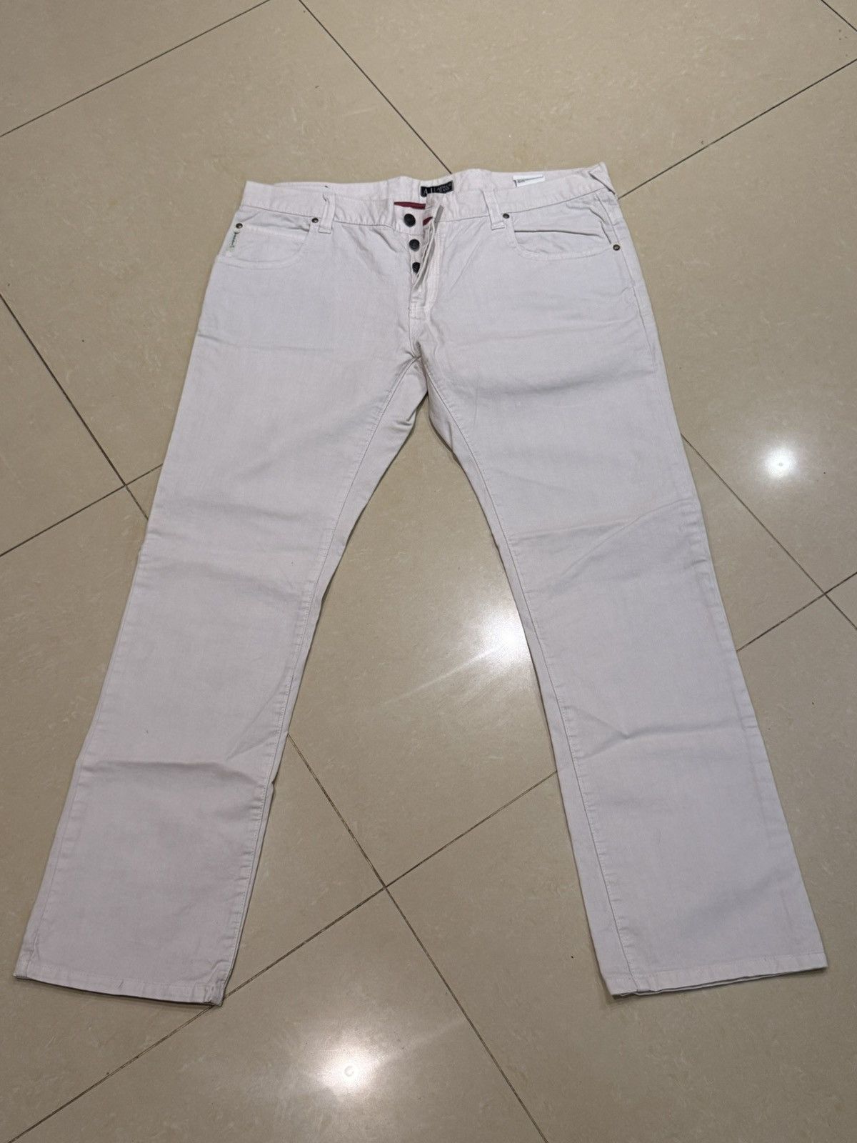 Armani Armani Jeans white cotton jeans Size US 40 / EU 56 - 3 Thumbnail