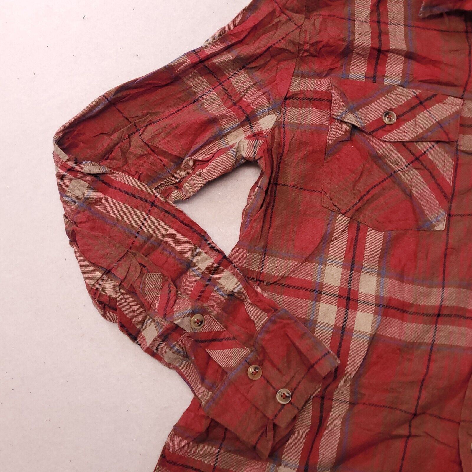 21 Men Twenty One Men Tartan Flannel Shirt Mens Size Large L Red Size US L / EU 52-54 / 3 - 5 Thumbnail