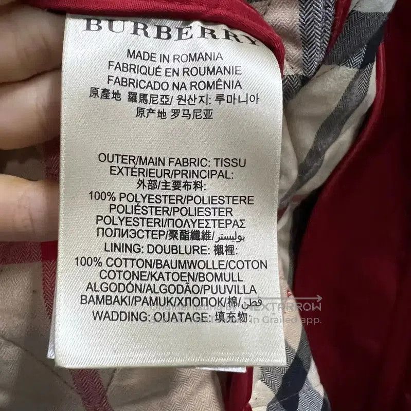 Burberry Burberry Red Cotton Women’s Jacket for Spring. Size S / US 4 / IT 40 - 3 Thumbnail