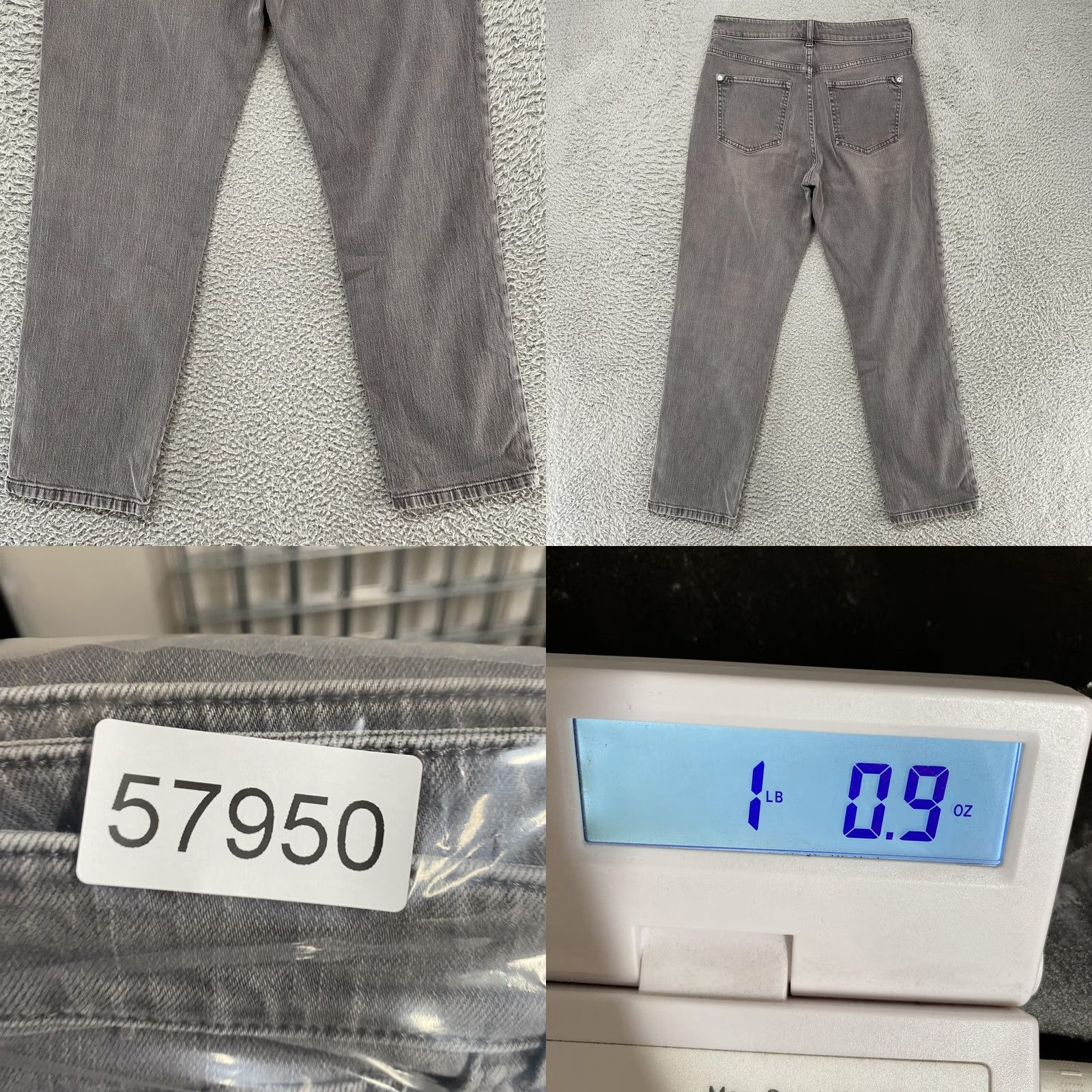 Vintage Pilcro Slouchy Jeans Womens 27 Charcoal Wash Mid Rise Distressed Stretch Denim Jeans for Women 27 in Gray Denim Size 27" / US 4 / IT 40 - 9 Thumbnail