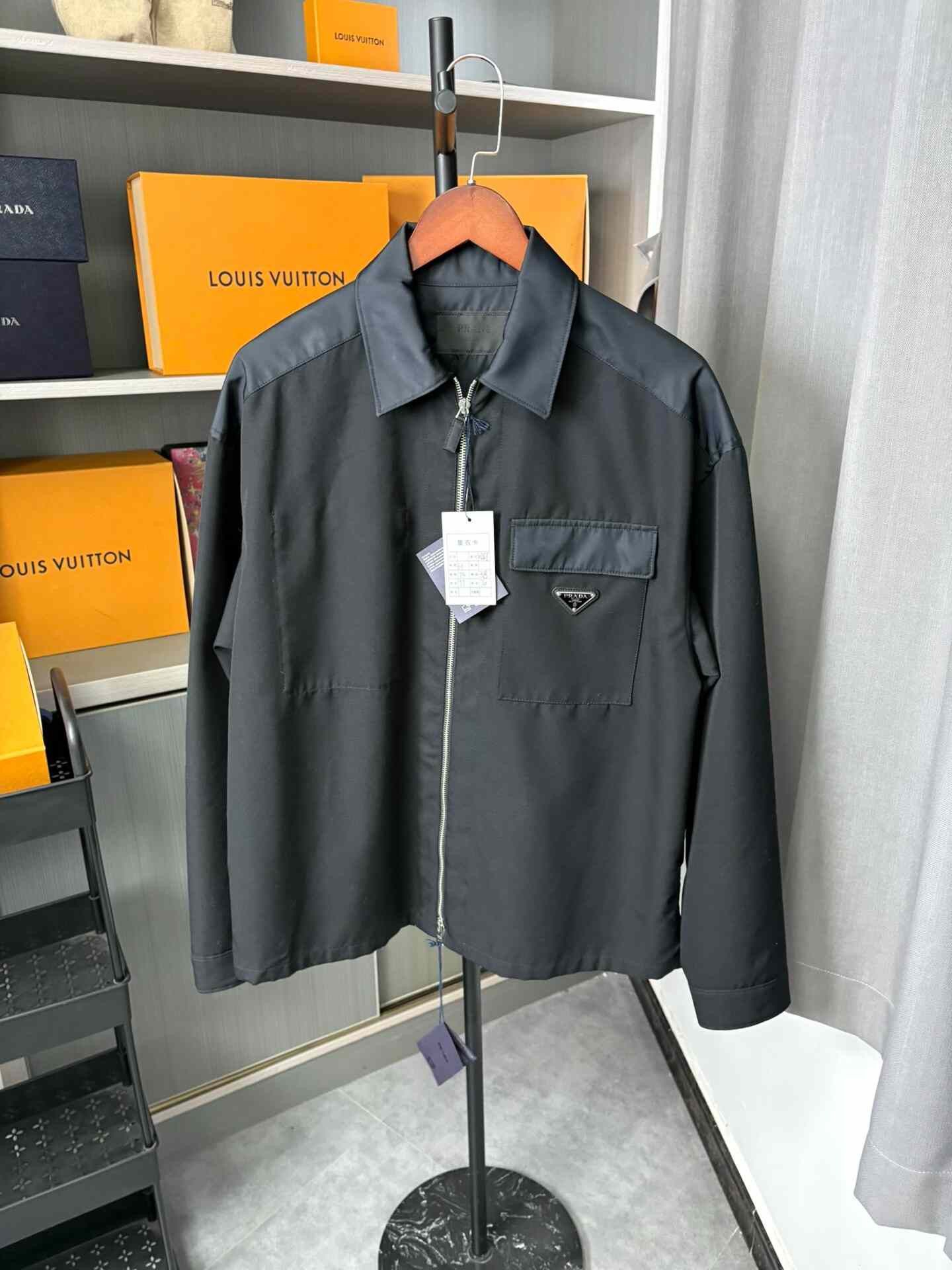 Prada Prada Nylon Black Light Jacket XL Men Size US XL / EU 56 / 4 - 1 Thumbnail