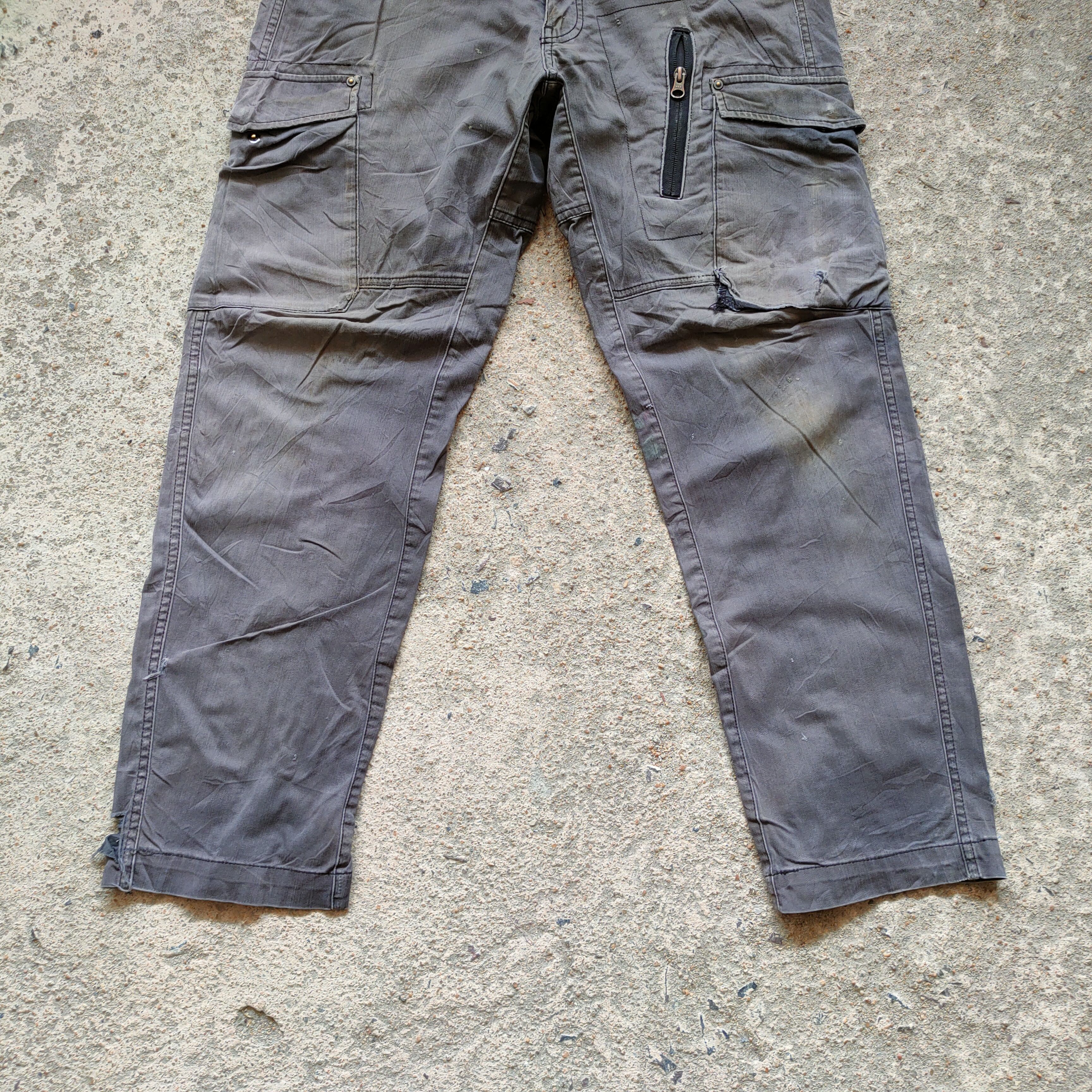 Japanese Brand × Vintage VINTAGE GENBA FADED DISTRESSED CARGO PANTS Size US 32 / EU 48 - 3 Thumbnail