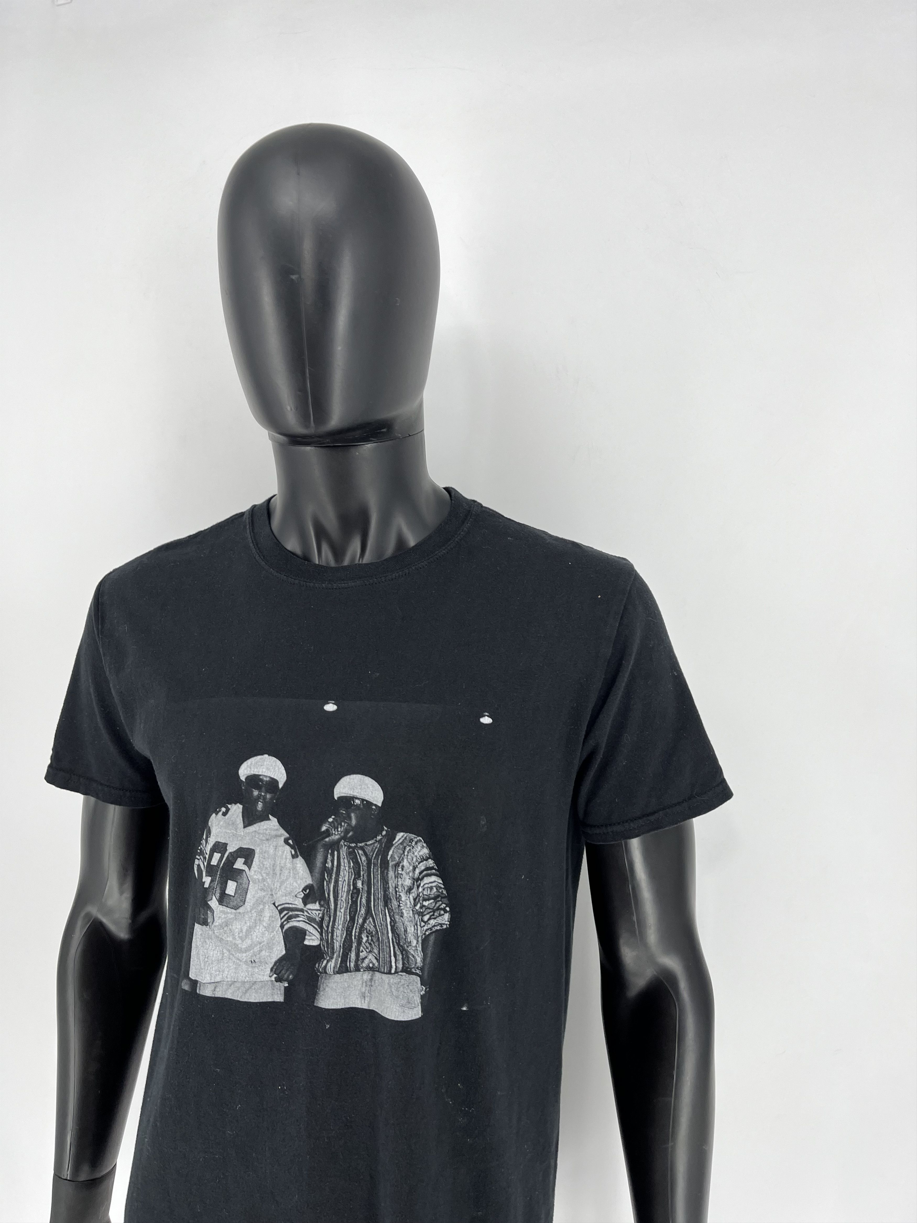 Rap Tees × Vintage Vintage Notorious Big Trust Nobody Black Tee Shirt Size US M / EU 48-50 / 2 - 4 Thumbnail