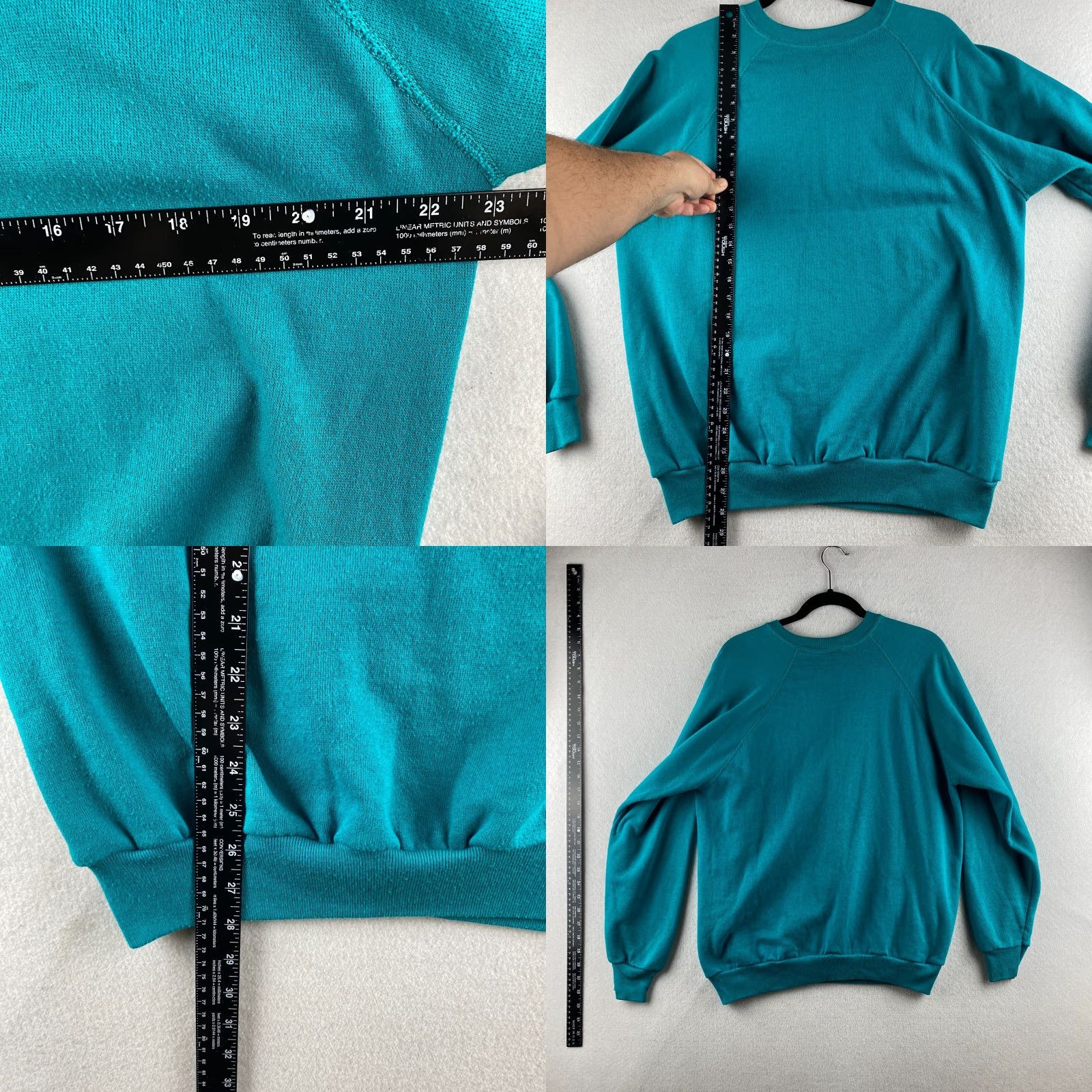 Tultex VINTAGE Tultex Sweatshirt Mens XL Teal USA Made 80s 90s Fleece Pullover Jogger Shirt Men XL Teal USA Made 80s 90s Pullover Sweatshirt Size US XL / EU 56 / 4 - 8 Thumbnail