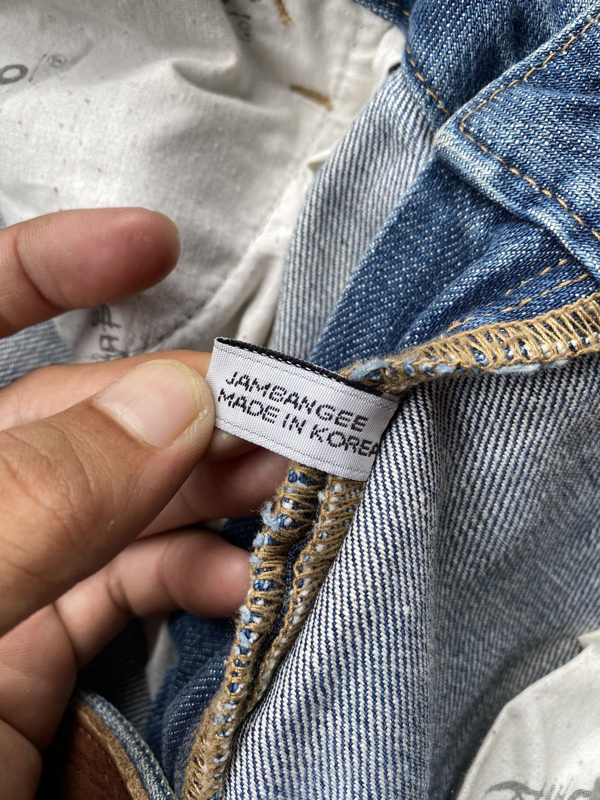 If Six Was Nine × Japanese Brand × Le Grande Bleu (L.G.B.) 2000s Jambange Distressed Flared Pant Size US 34 / EU 50 - 7 Thumbnail