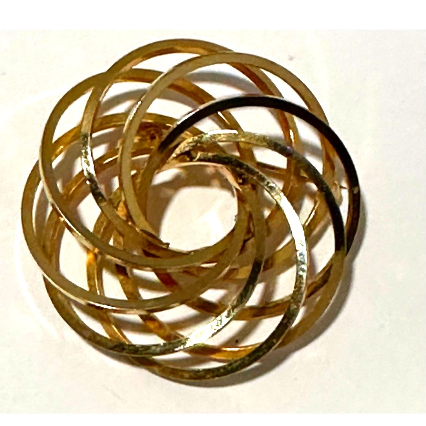 Other VTG Atomic Flower Spiral Eternity Entangled Circular Brooch Size ONE SIZE - 5 Thumbnail