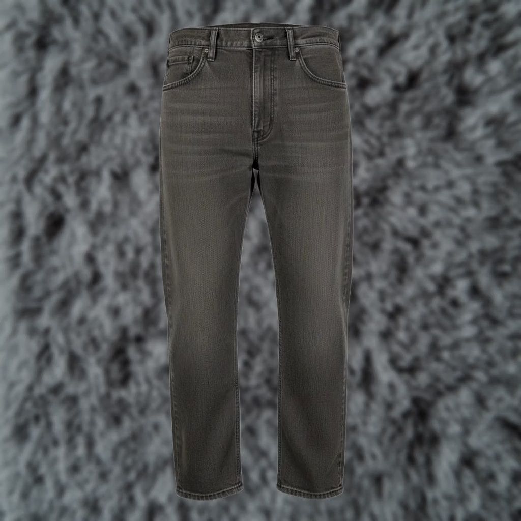 Levi's Levi's 505 Jeans Mens 33x32 Gray Charcoal Wash Straight Denim Zip Fly Regular Fit Jeans Size US 33 - 1 Thumbnail