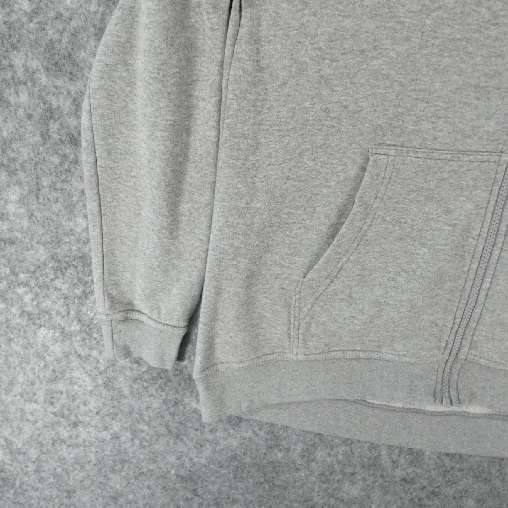 Nike Nike Jacket Womens Small Fleece Gray Full Zip w Pockets Logo Size S / US 4 / IT 40 - 4 Thumbnail