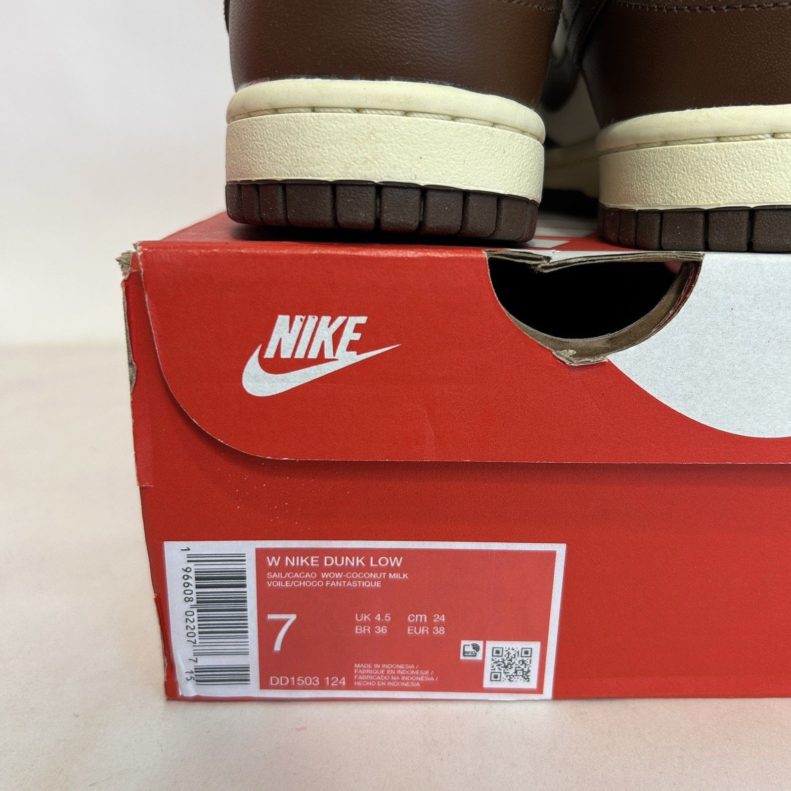 Nike Nike Dunk Low WMNS “Cacao Wow/Mocha” Size US 7 / IT 37 - 5 Thumbnail