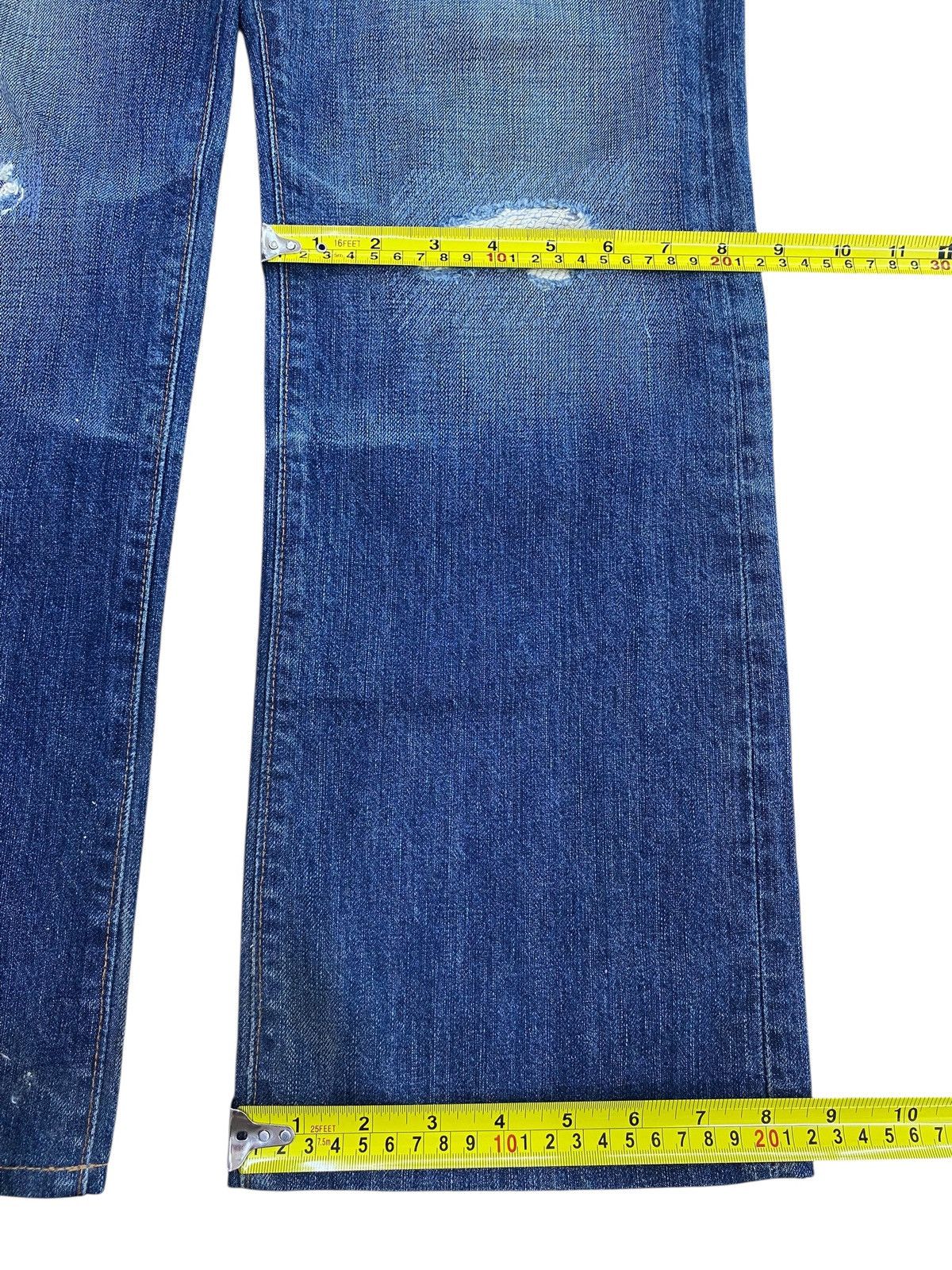 AG Adriano Goldschmied Adriano Goldschmied Ripped Faded Style Straight Cut Jeans Size US 30 / EU 46 - 8 Thumbnail
