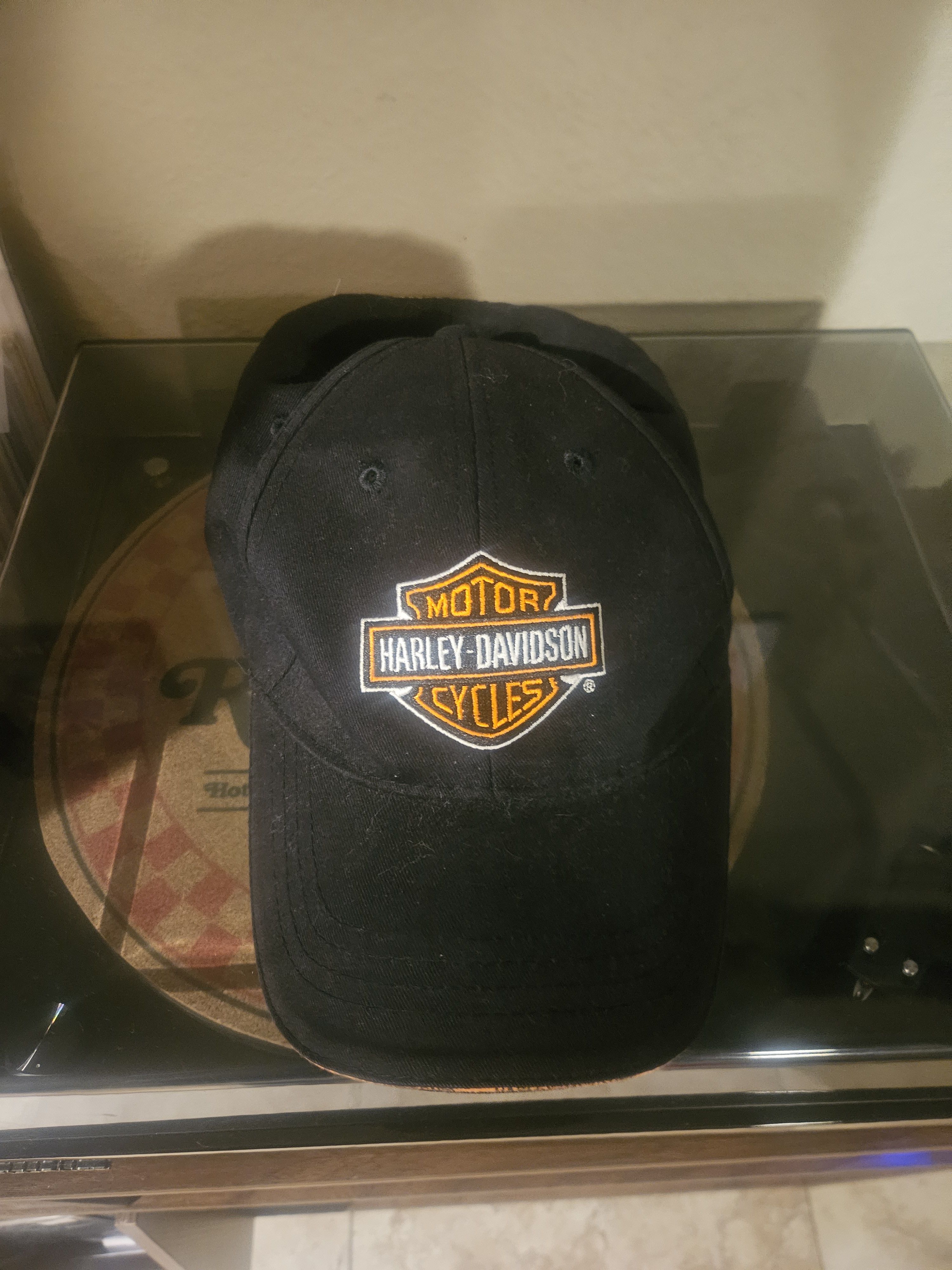 Harley Davidson Harley Davidson Y2K Anahemim Fullerton California Biker Hat Size ONE SIZE - 1 Thumbnail