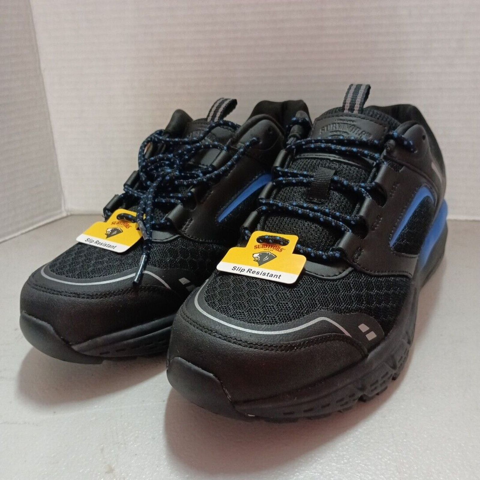 Other Herman Survivors Men's Cary Soft Toe Black Work Shoes Size 8 Size US 8 / EU 41 - 1 Thumbnail