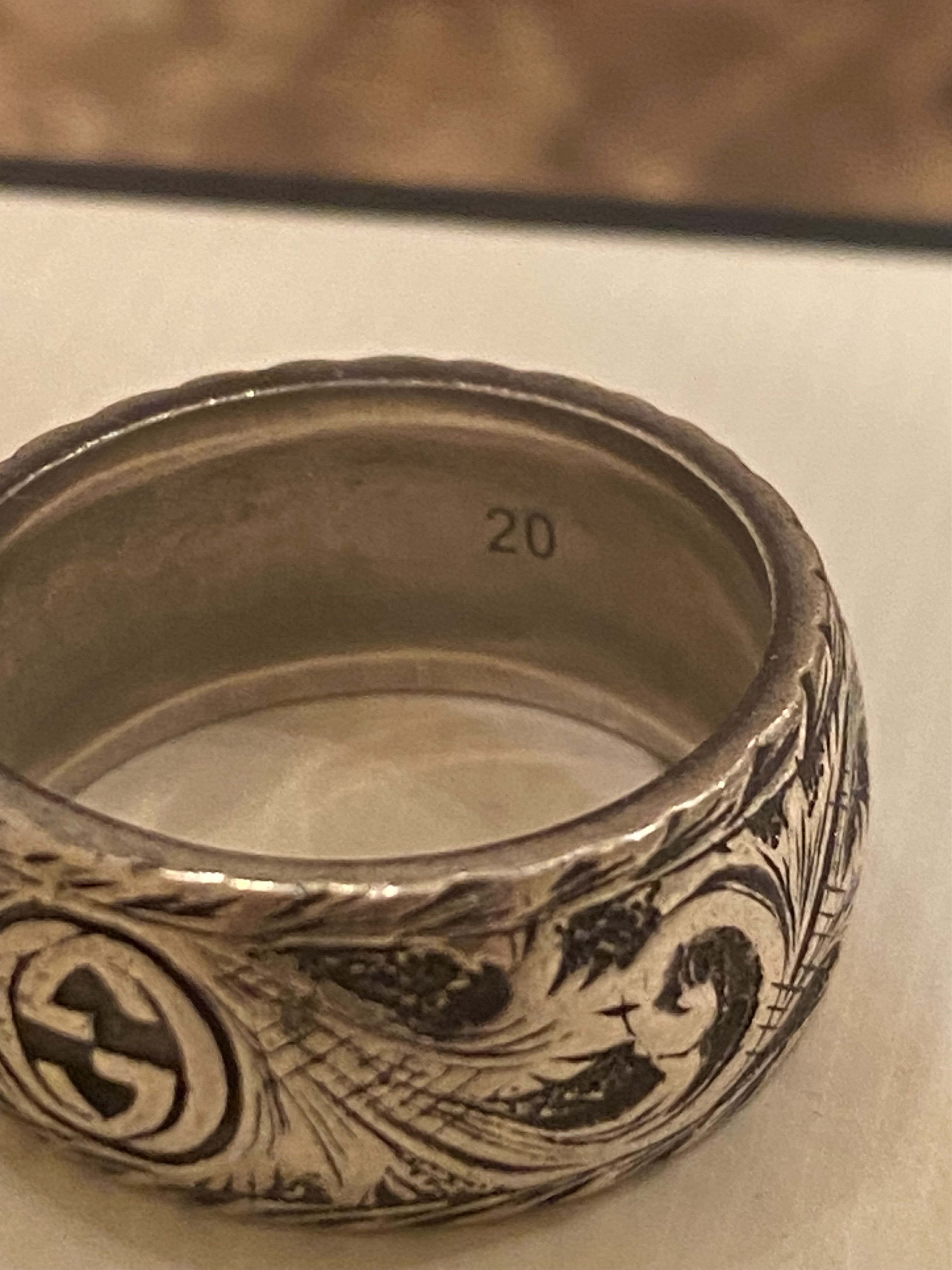Gucci Thin silver ring with feline head Size ONE SIZE - 1 Thumbnail