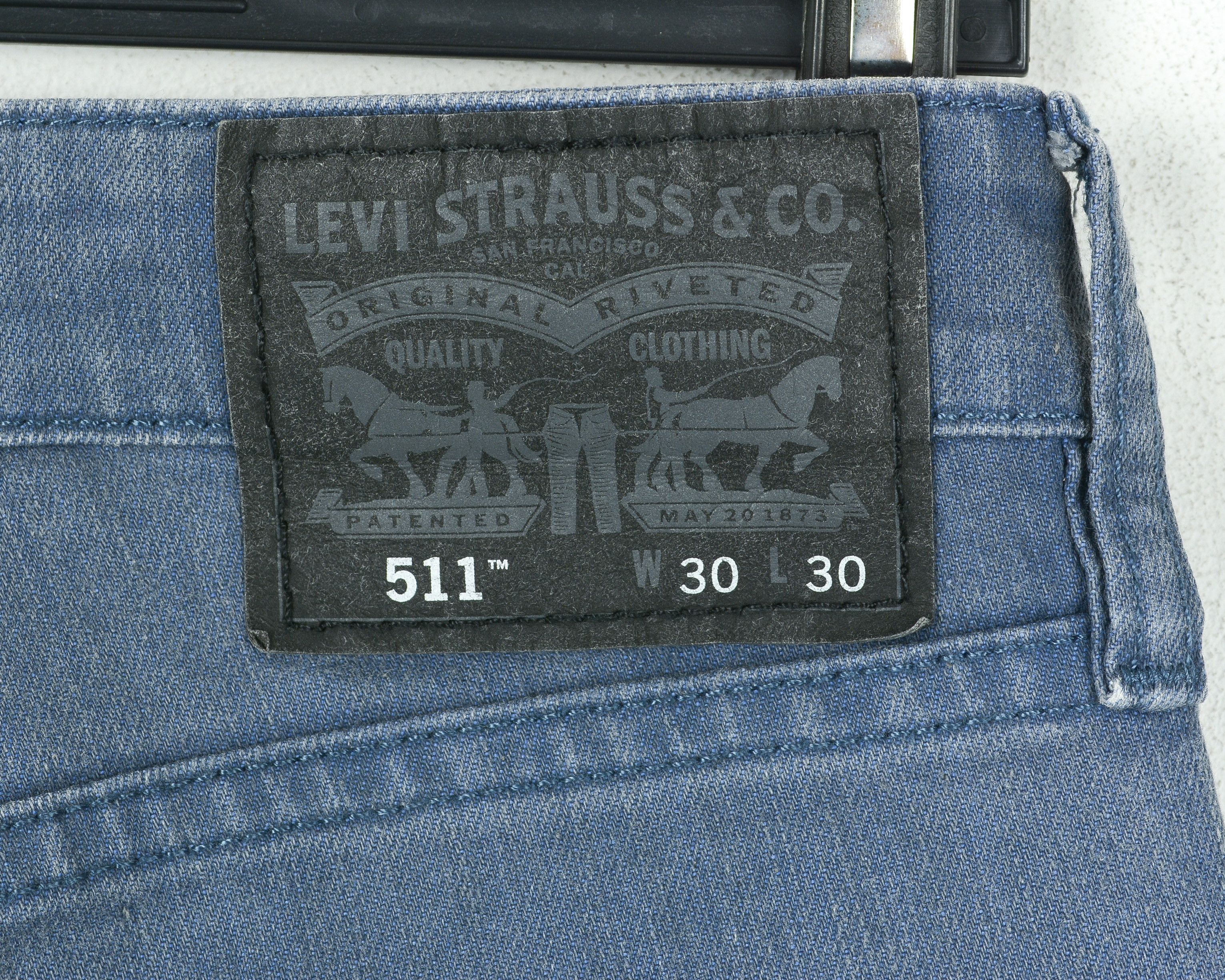 Levi's 511 Mens W30 L30 Skinny Jeans Denim Pants Trousers Blue Zip Size US 30 / EU 46 - 5 Thumbnail
