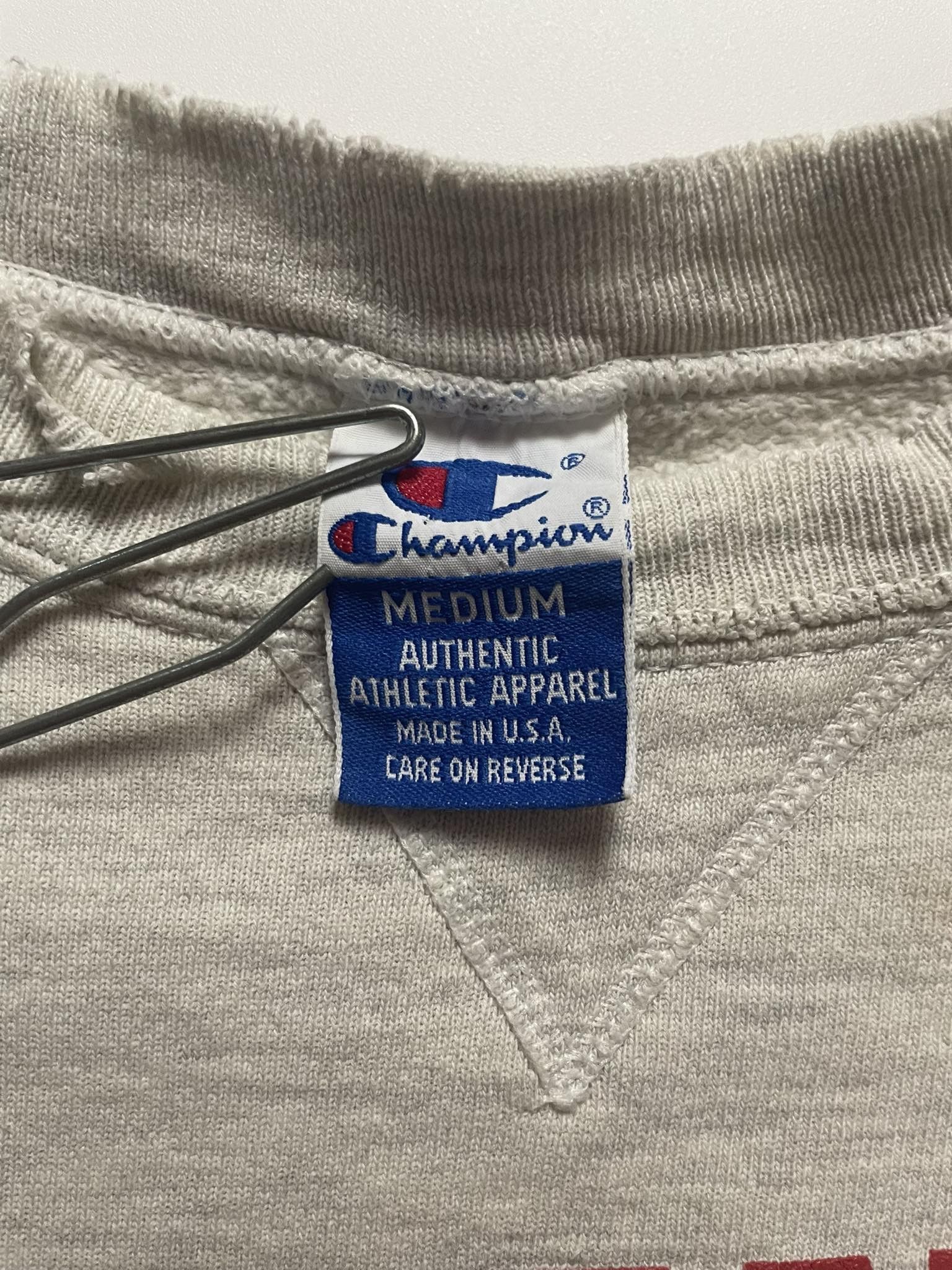 Champion × Vintage Vintage Champion Wisconsin Distressed Sweatshirt Size US M / EU 48-50 / 2 - 4 Thumbnail