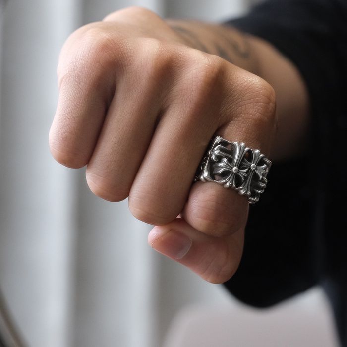 Chrome hearts square deals ring