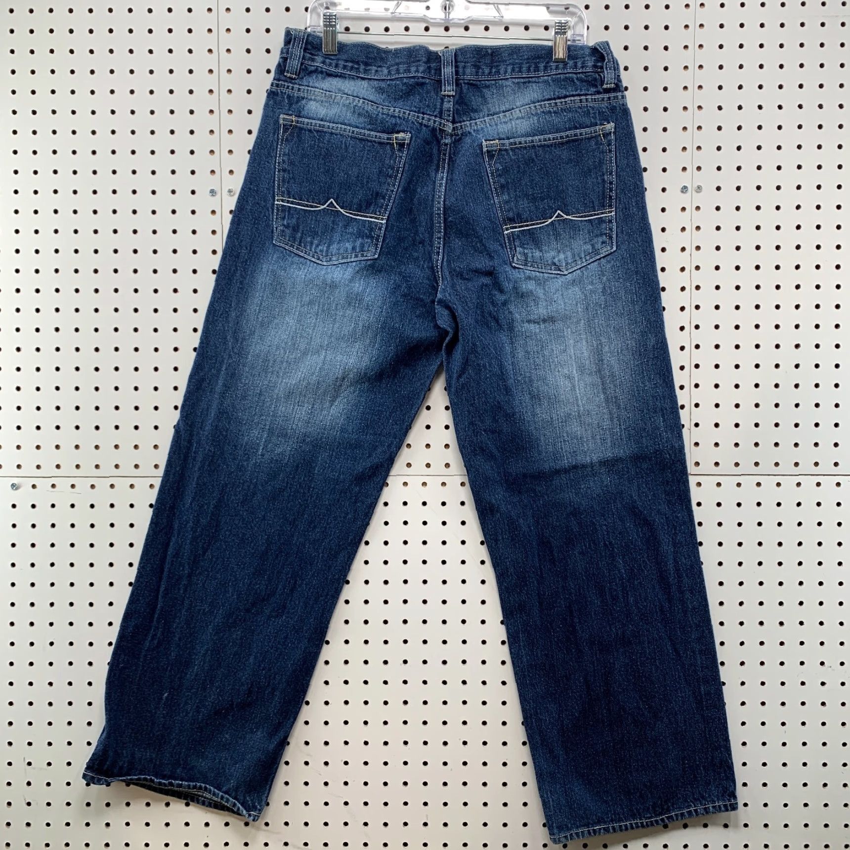 Avirex VINTAGE Avirex Jeans Mens 34x30 Dark Wash Hip Hop Baggy Denim 90s Punk Skinny Fit Size US 33 - 2 Thumbnail