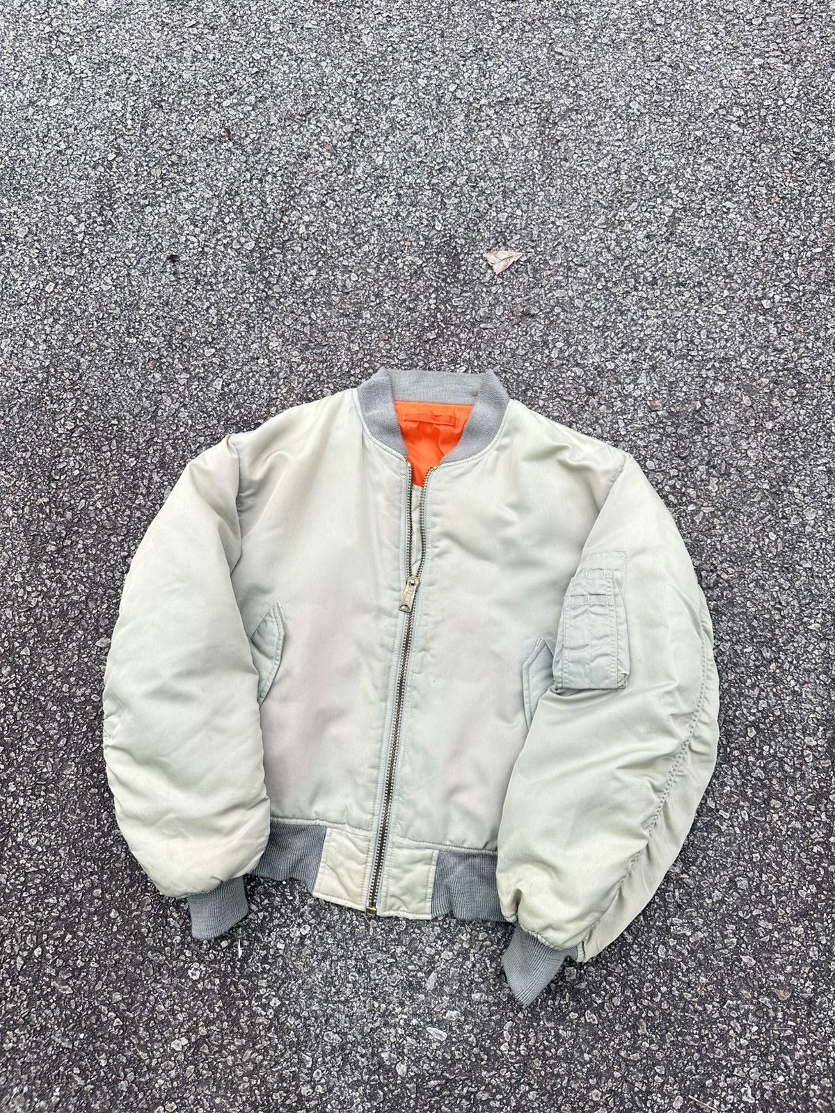 Vintage Vintage MA1 Man Intermediate Phantom Military Bomber Jacket Size US M / EU 48-50 / 2 - 1 Thumbnail
