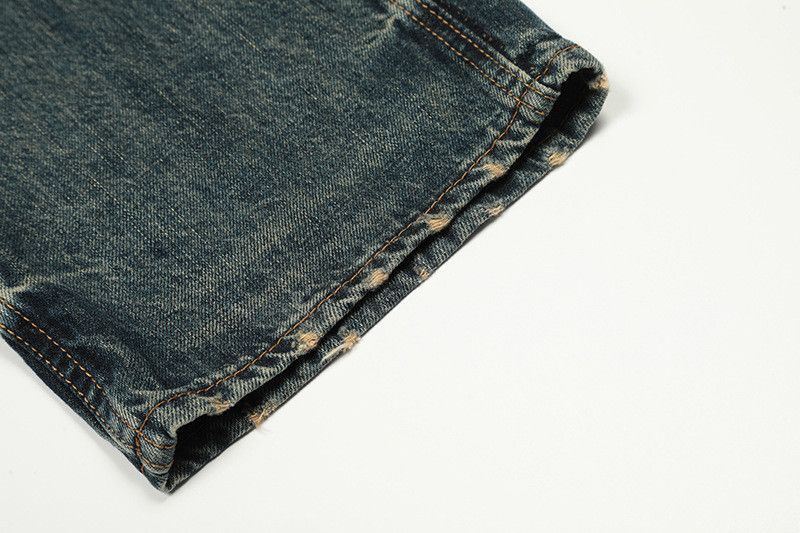 Vintage American retro washed workwear multi-pocket jeans Size US 32 / EU 48 - 5 Thumbnail