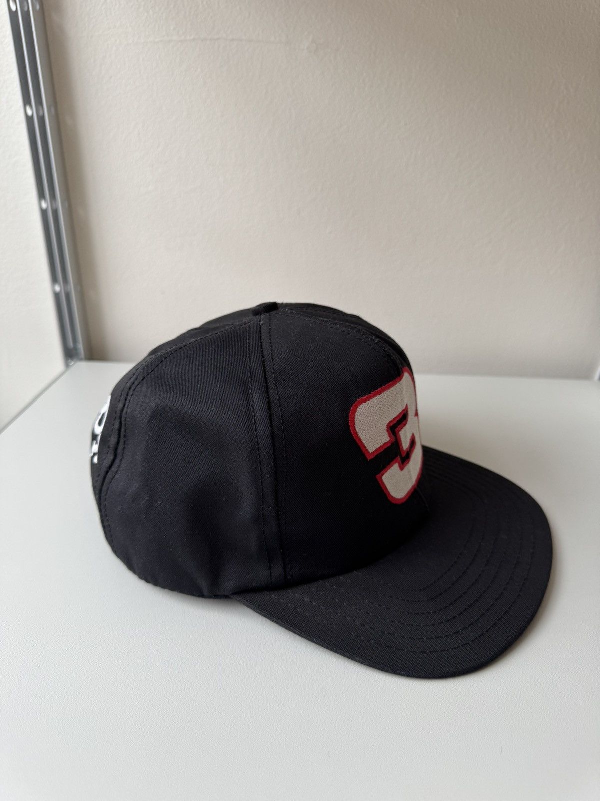 Vintage Vntg Dale Earnhardt Black Snapback Hat #3 Intimidator NASCAR Size ONE SIZE - 4 Thumbnail