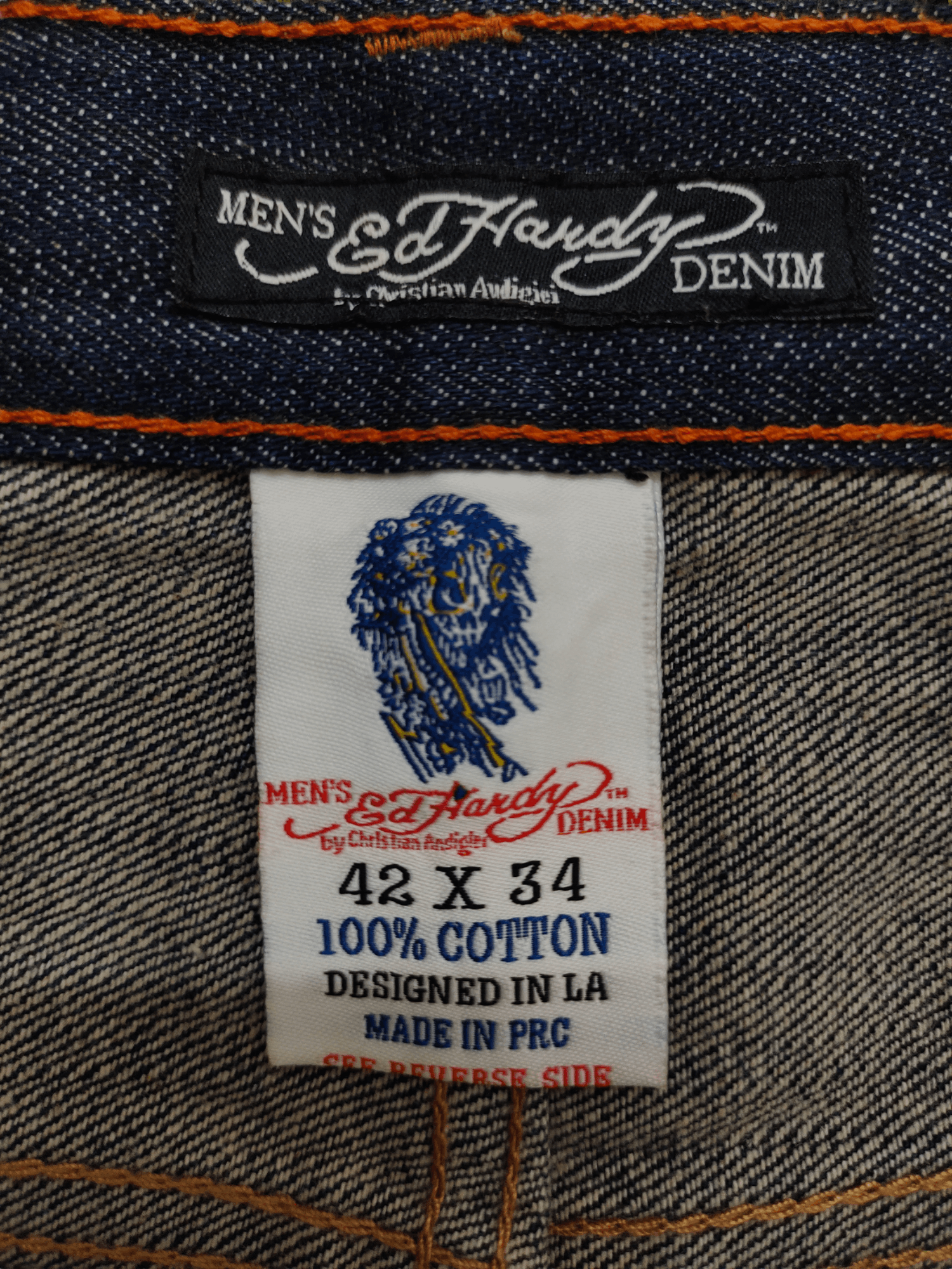 Ed Hardy Vintage Y2k Ed Hardy Lot 2008 Skulls Embroidered Denim Jeans Size US 42 / EU 58 - 15 Thumbnail
