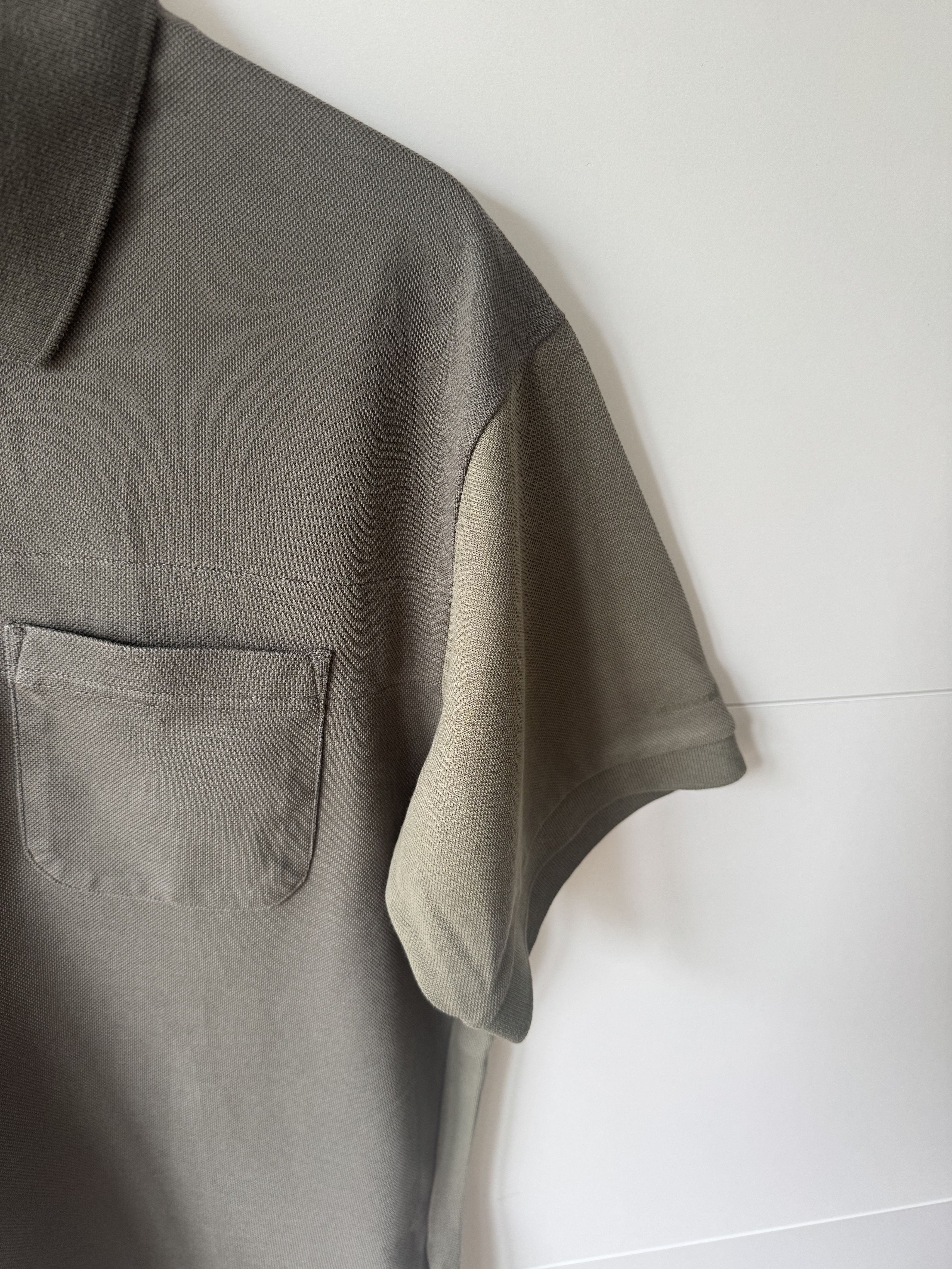 Engineered Garments × Uniqlo [M] Dry Pique Color Block Polo Shirt in Olive (SS19) Size US M / EU 48-50 / 2 - 4 Thumbnail