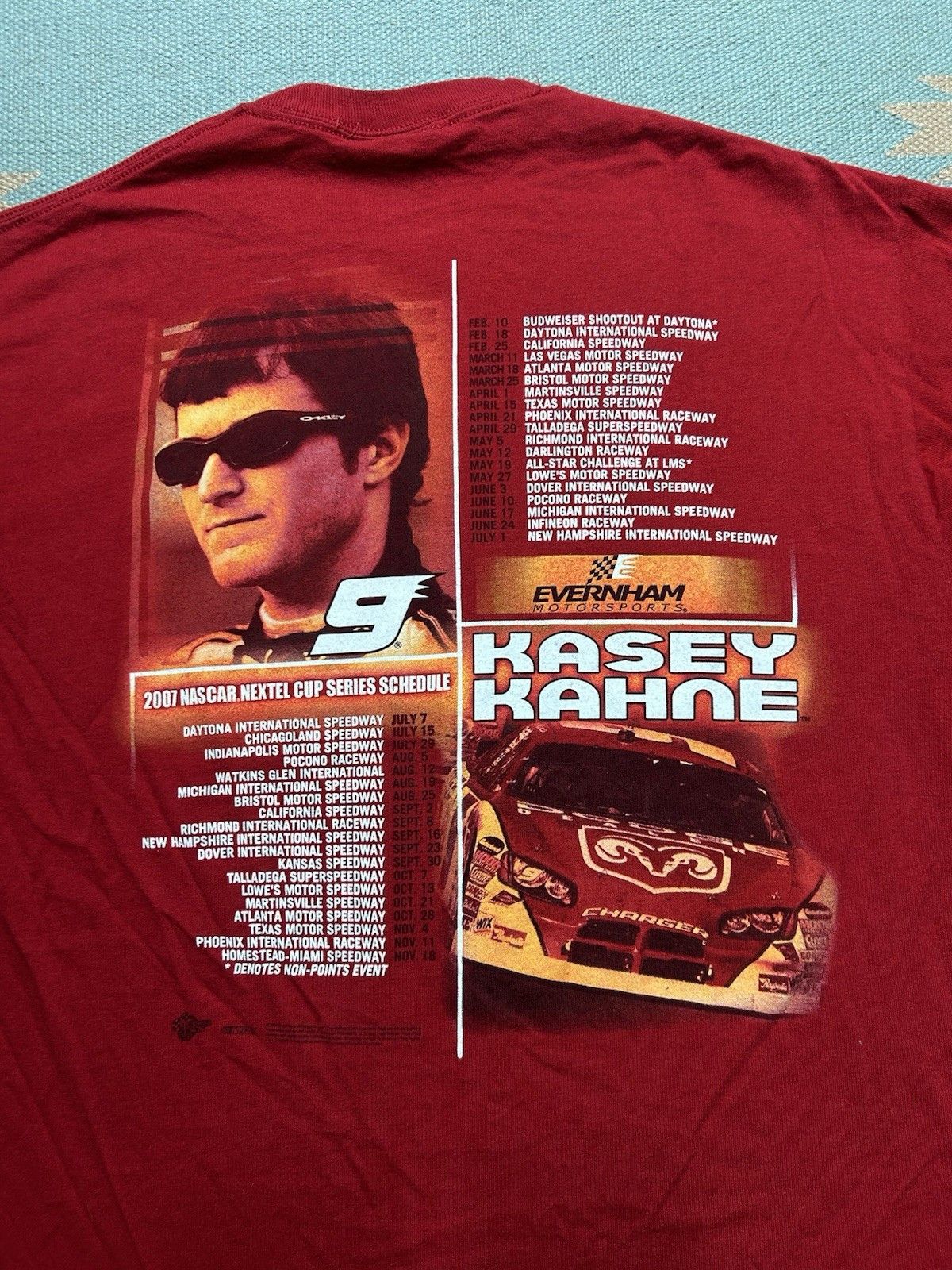 Vintage Vtg graphic t shirt Kasey Kahne nascar racing #9 dodge large Size US L / EU 52-54 / 3 - 6 Thumbnail