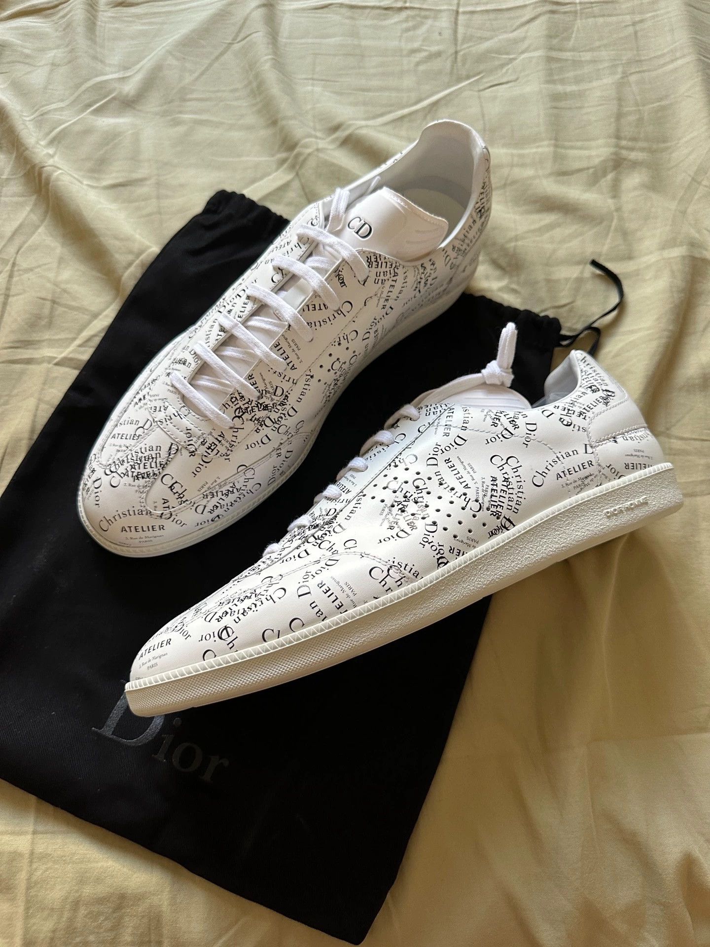 Dior Dior Berlin Logo Graffiti White 44EU Oversized New Size US 11 / EU 44 - 3 Thumbnail