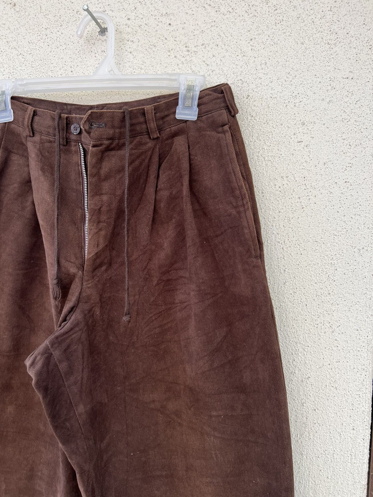 Mademoiselle Non Non Papas Japan X Tessuti Sondrio Baggy Gabardine Trouser Pant Size US 29 - 11 Thumbnail